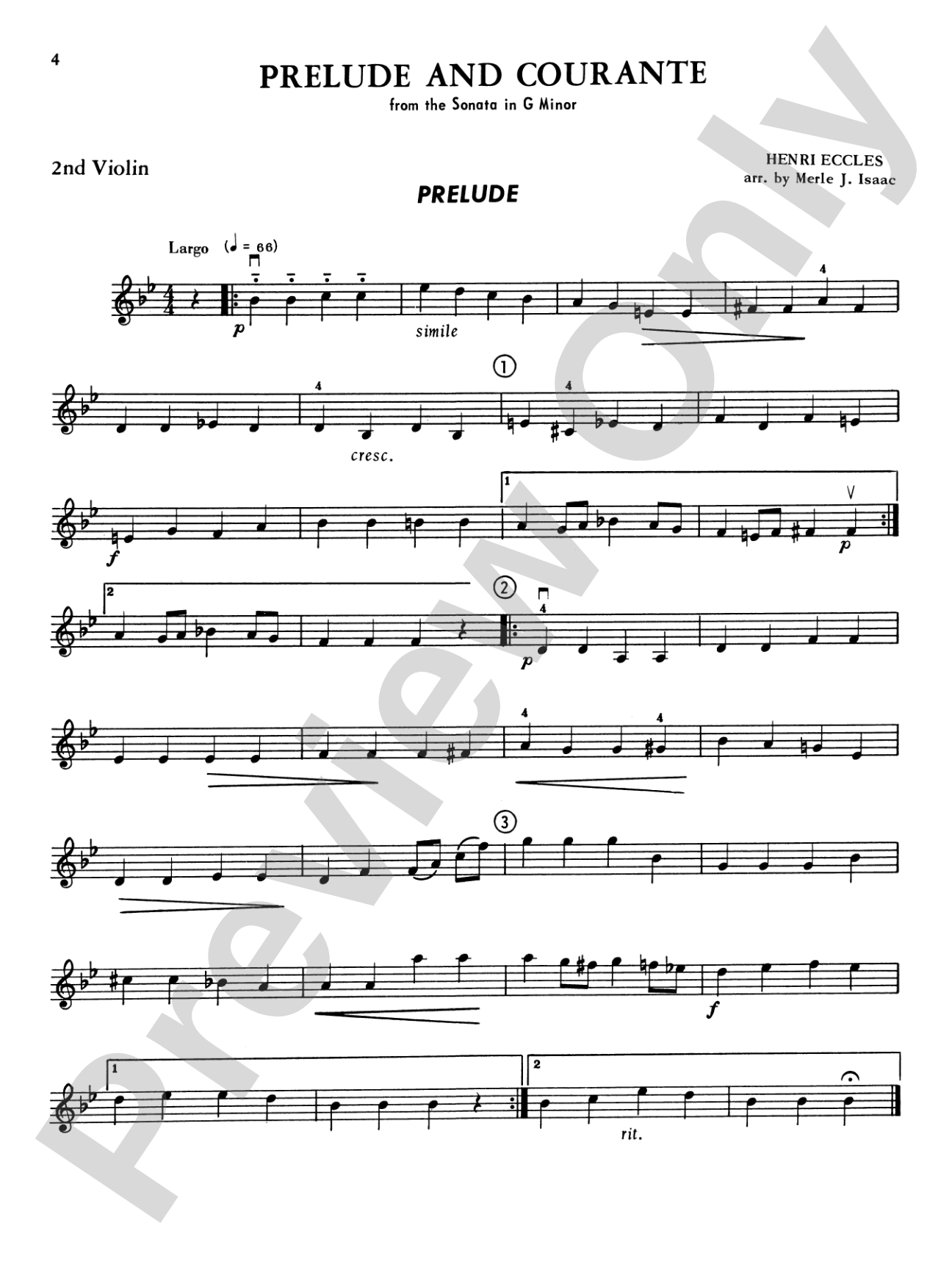 Highland/Etling Violin Quartet Series: Set 5: 2nd Violin