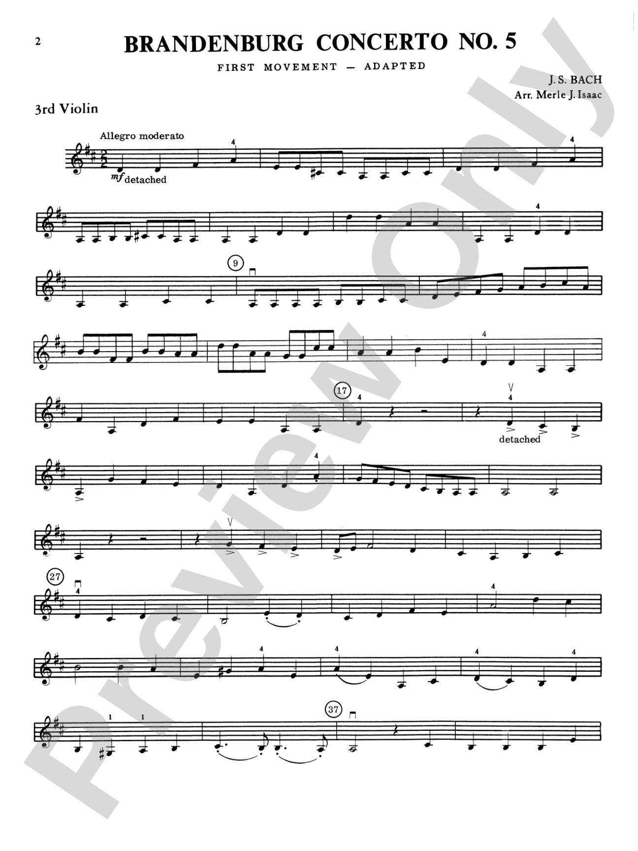 Highland/Etling Violin Quartet Series: Set 5: 3rd Violin (Viola [TC])