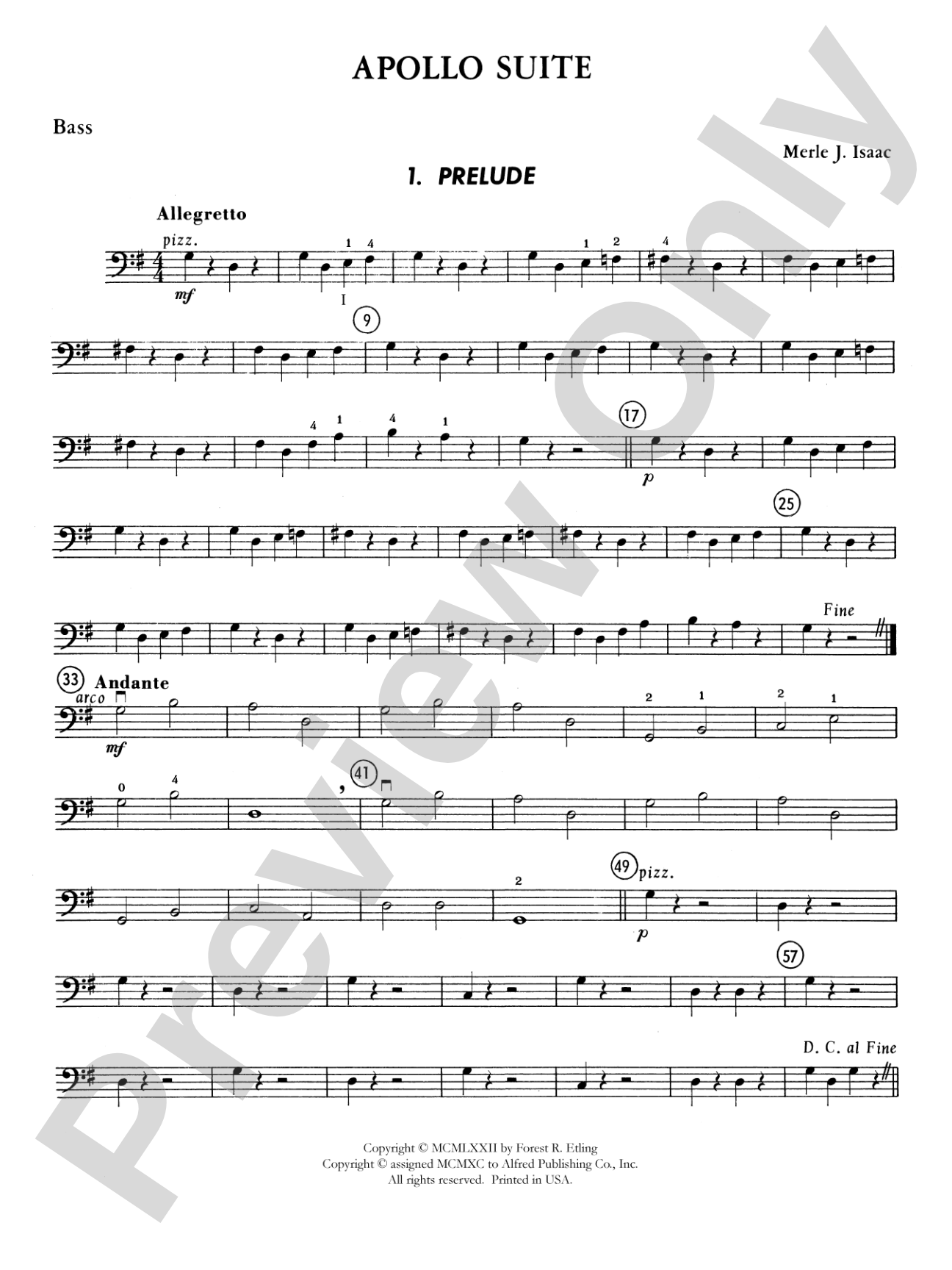 The Apollo Suite: String Bass