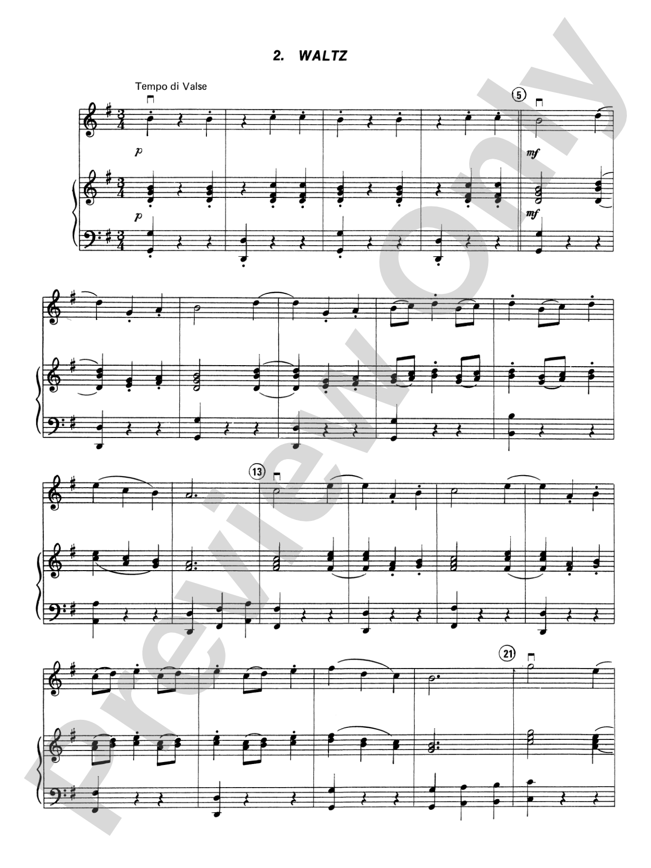 Belvedere Suite: Piano Accompaniment