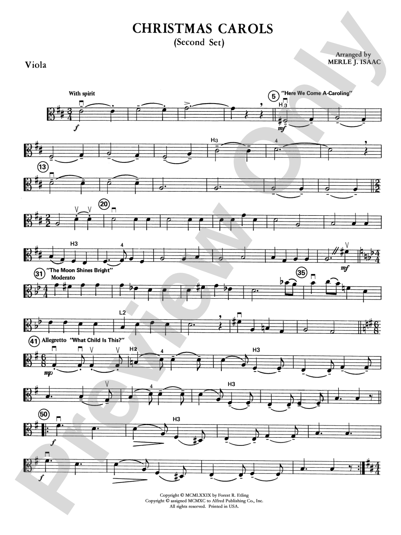 Christmas Carols Set 2: Viola