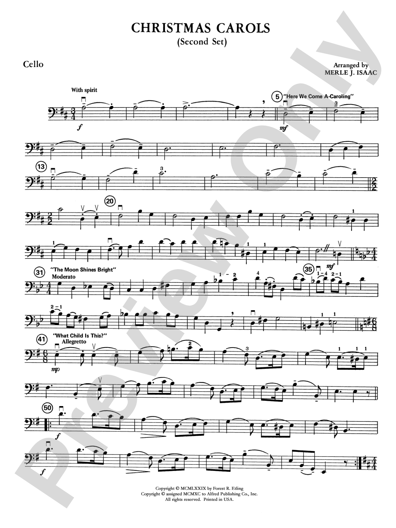 Christmas Carols Set 2: Cello