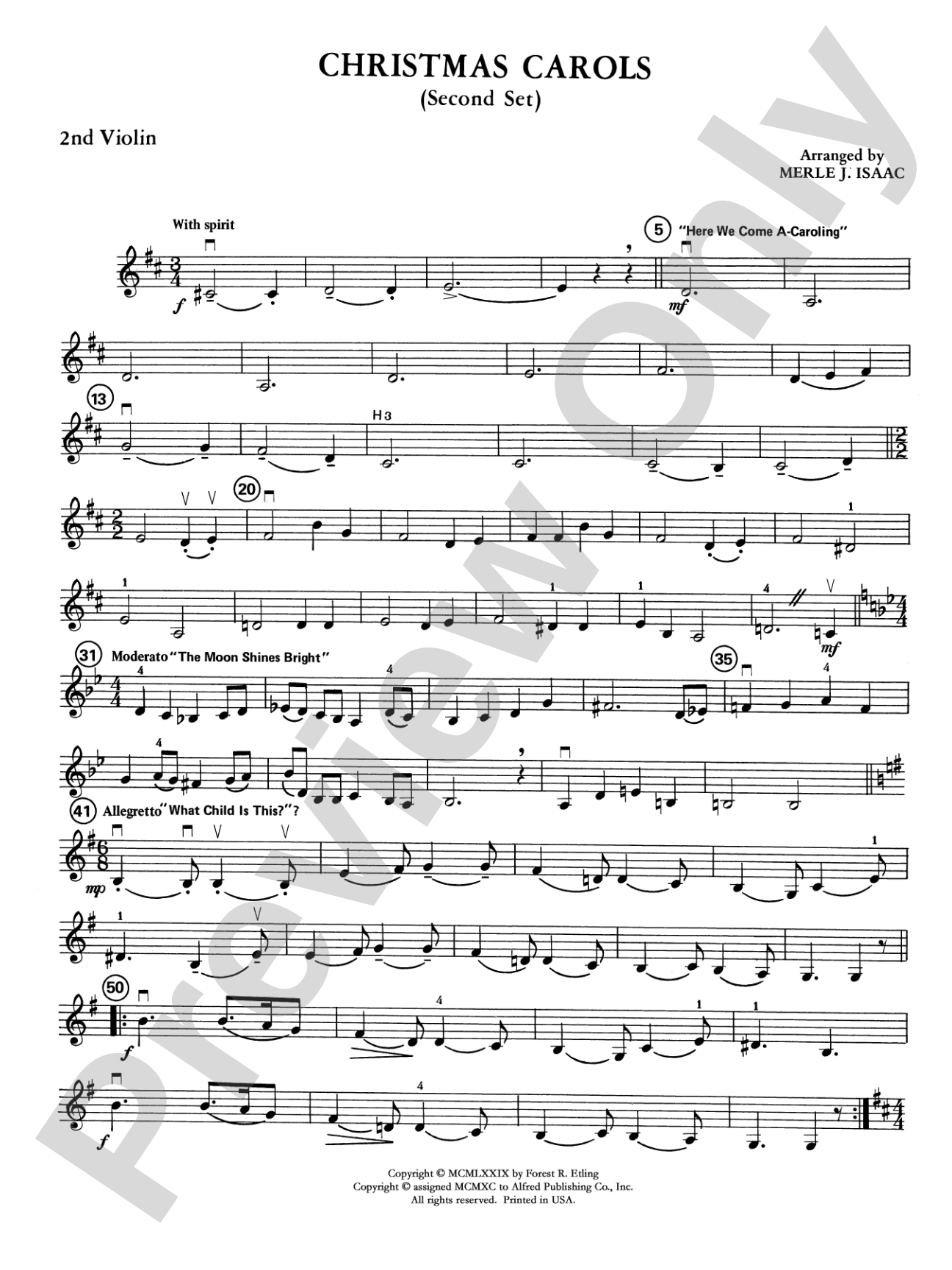 Christmas Carols Set 2: 2nd Violin