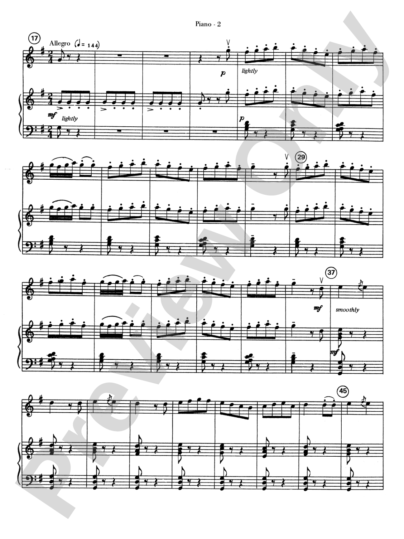 Farandole: Piano Accompaniment