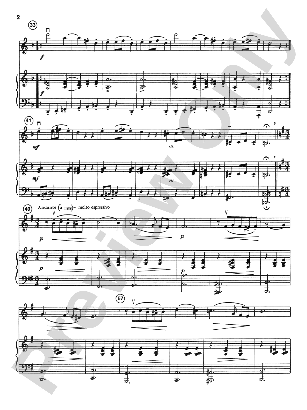 Three Slavonic Dances: Piano Accompaniment