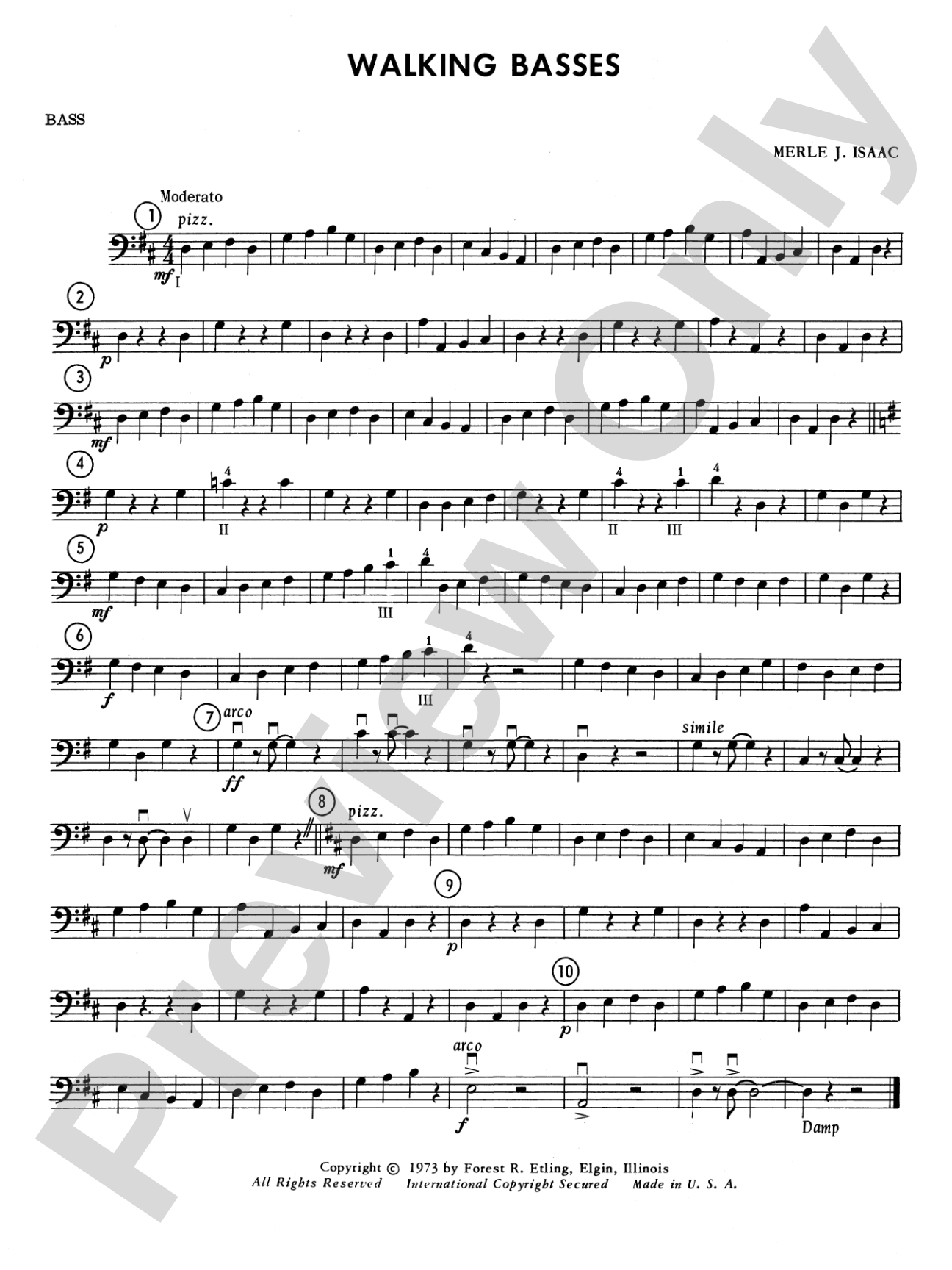 Walking Basses: String Bass
