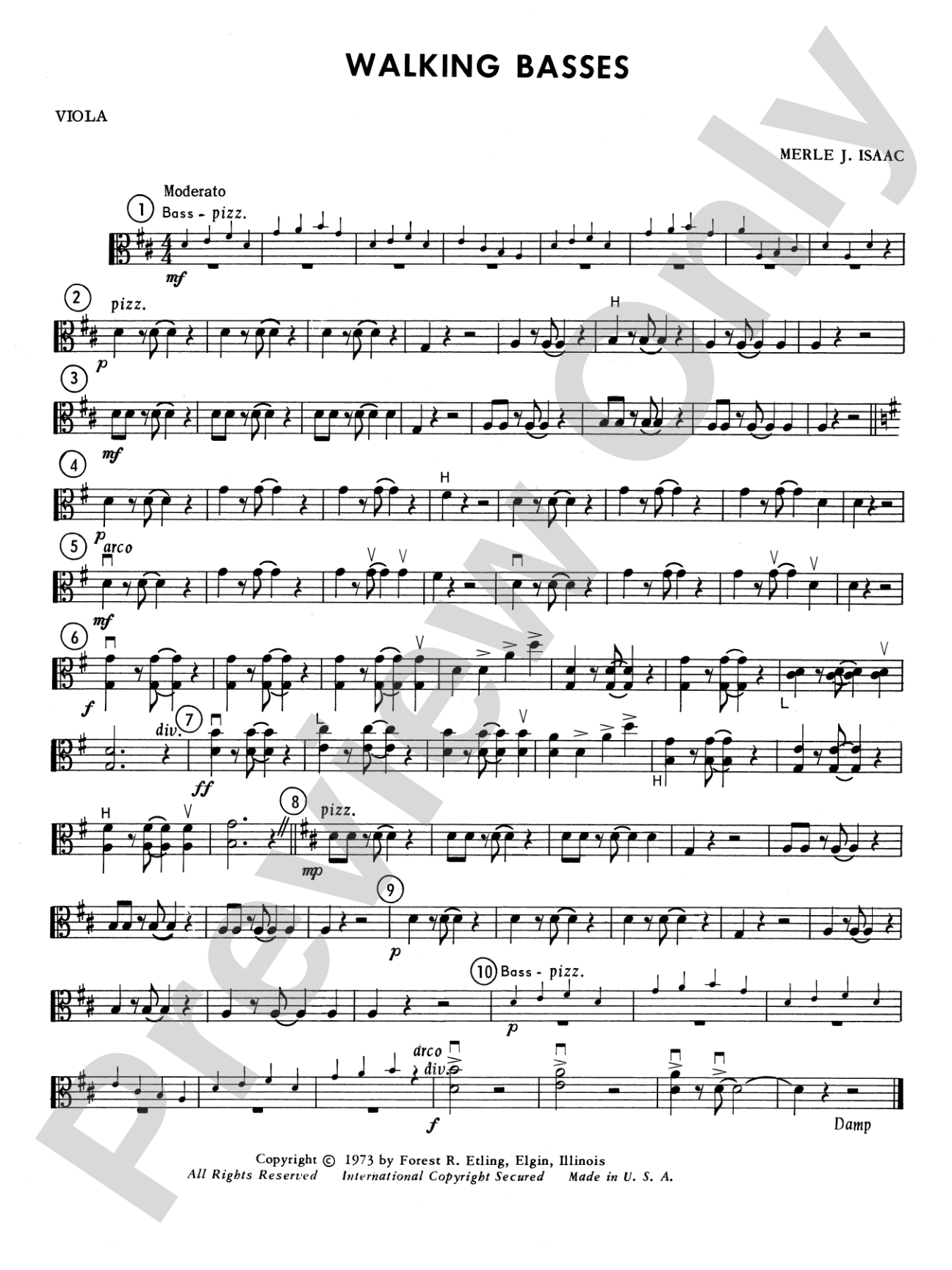 Walking Basses: Viola