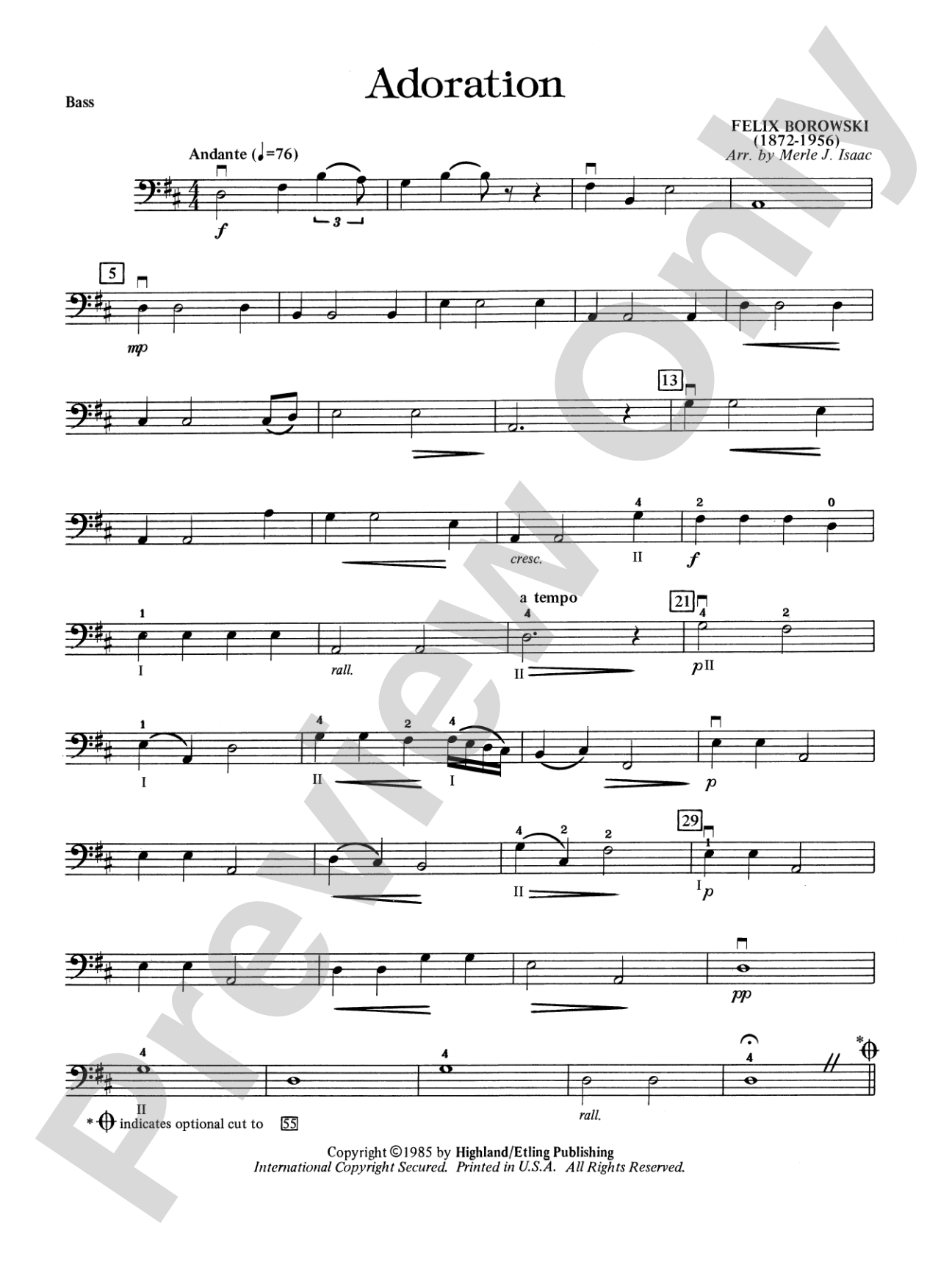 Adoration: String Bass