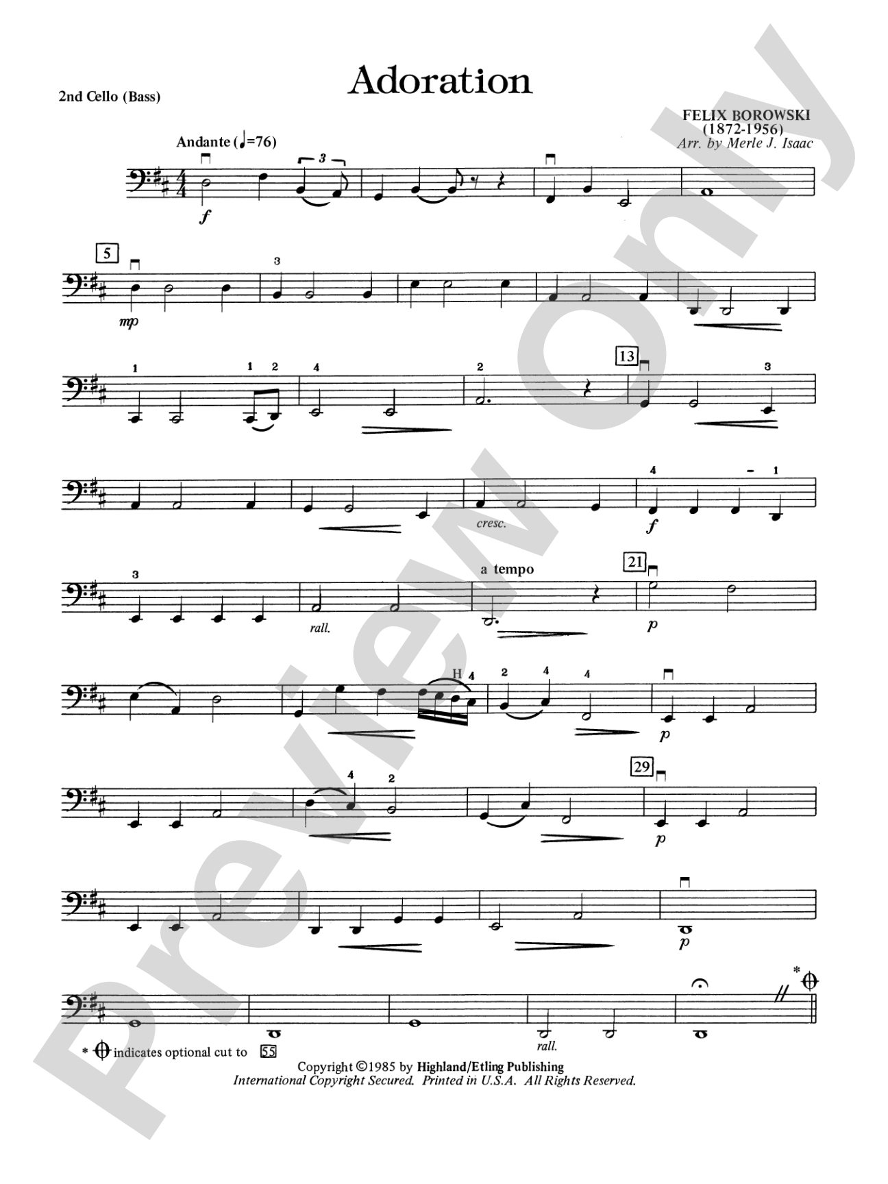 Adoration: 2nd Cello