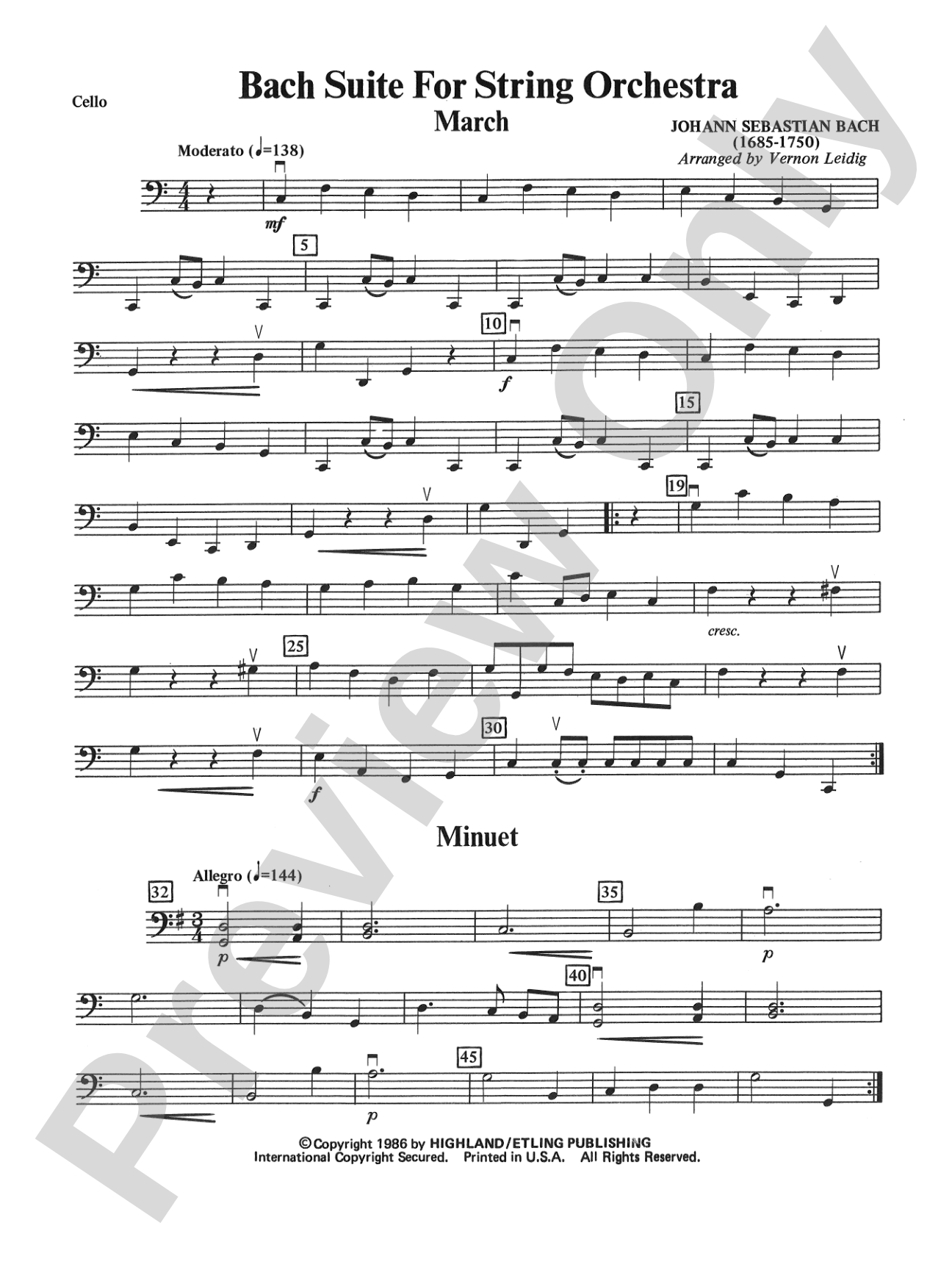 Bach Suite: Cello