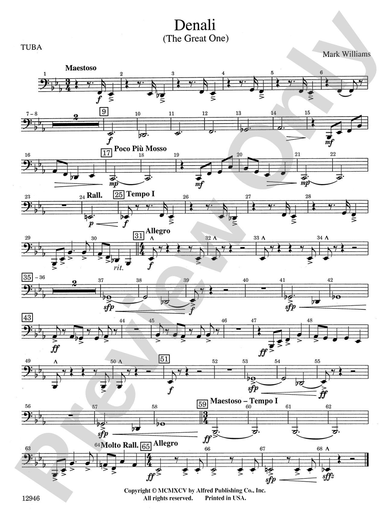 Denali (The Great One): Tuba