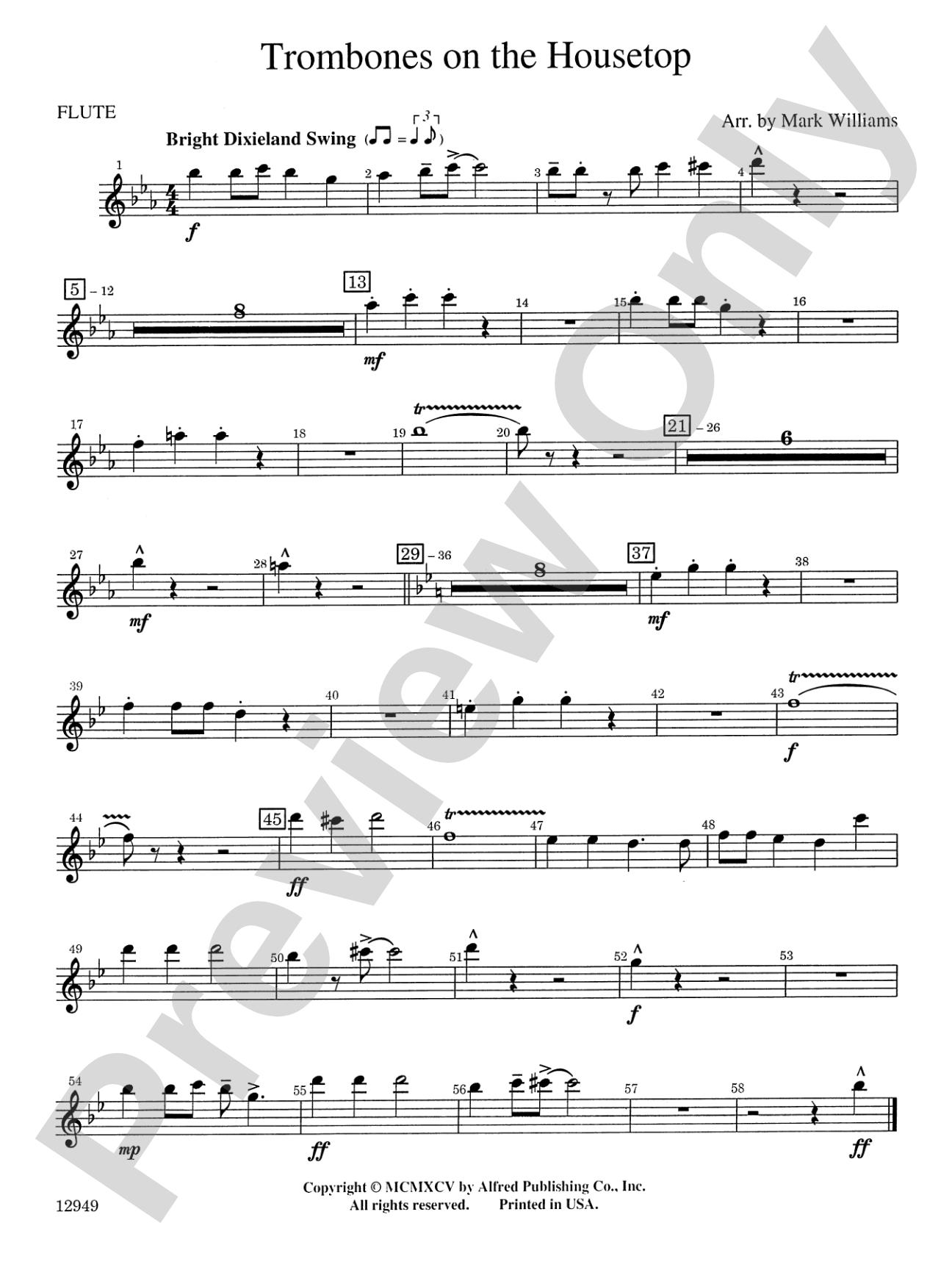 Trombones on the Housetop: Flute