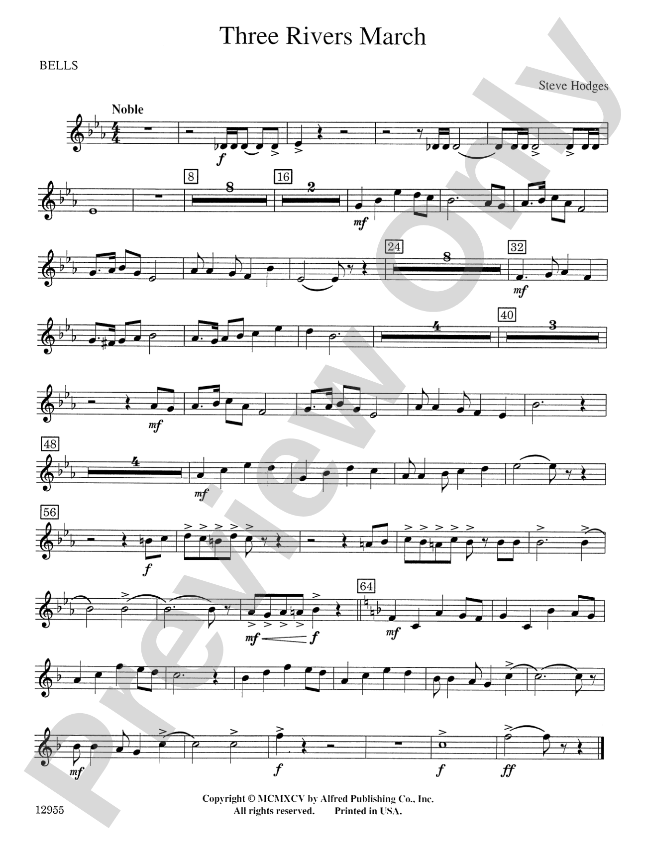 Three Rivers March: Bells