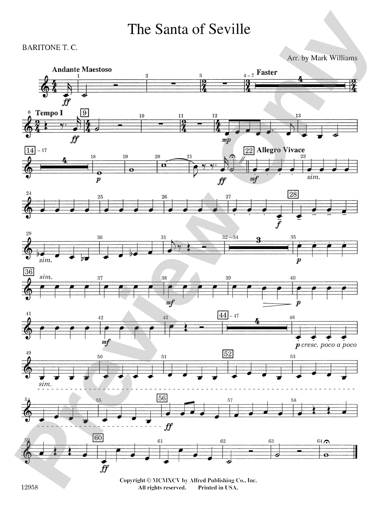 The Santa of Seville: Baritone T.C.