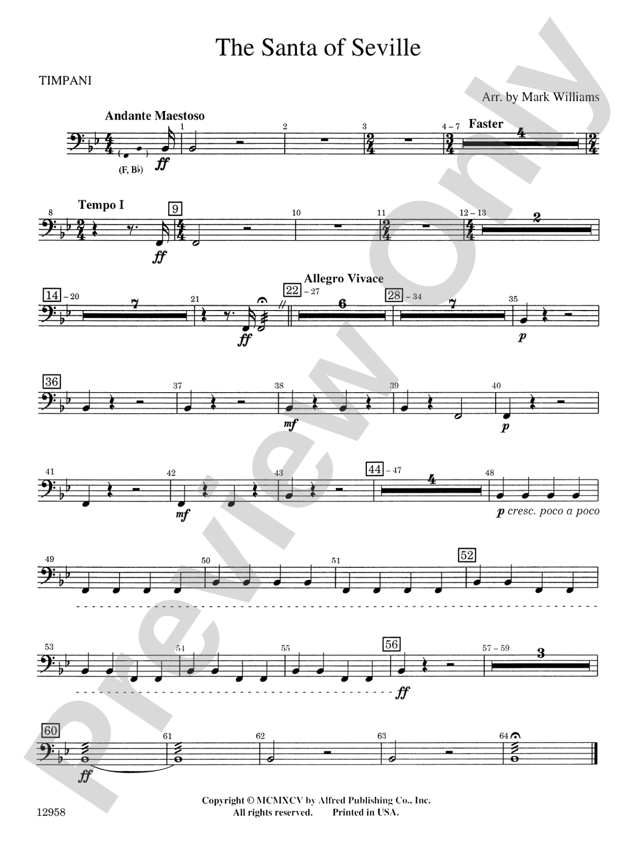 The Santa of Seville: Timpani