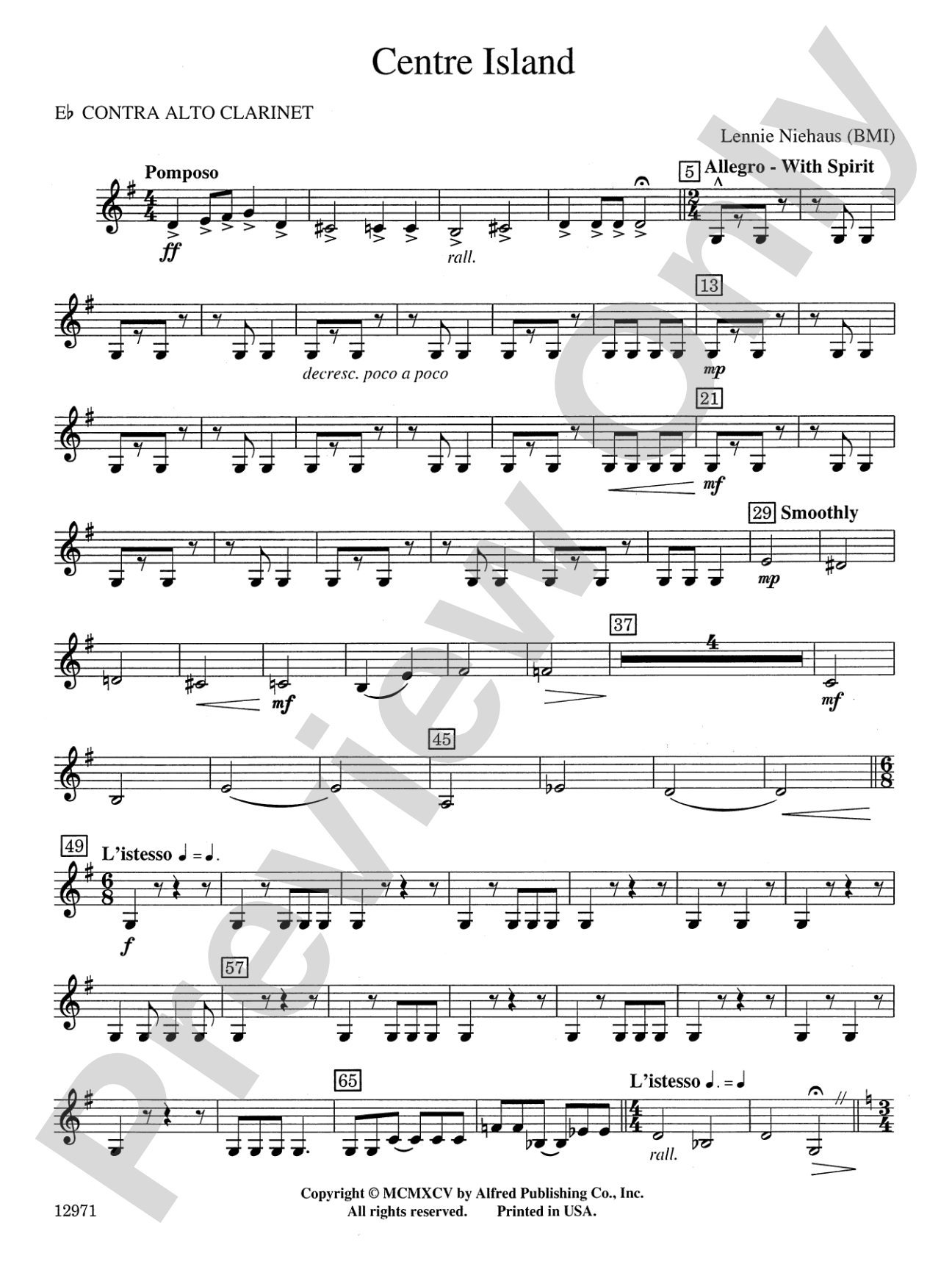 Centre Island: E-flat Contra-Alto Clarinet
