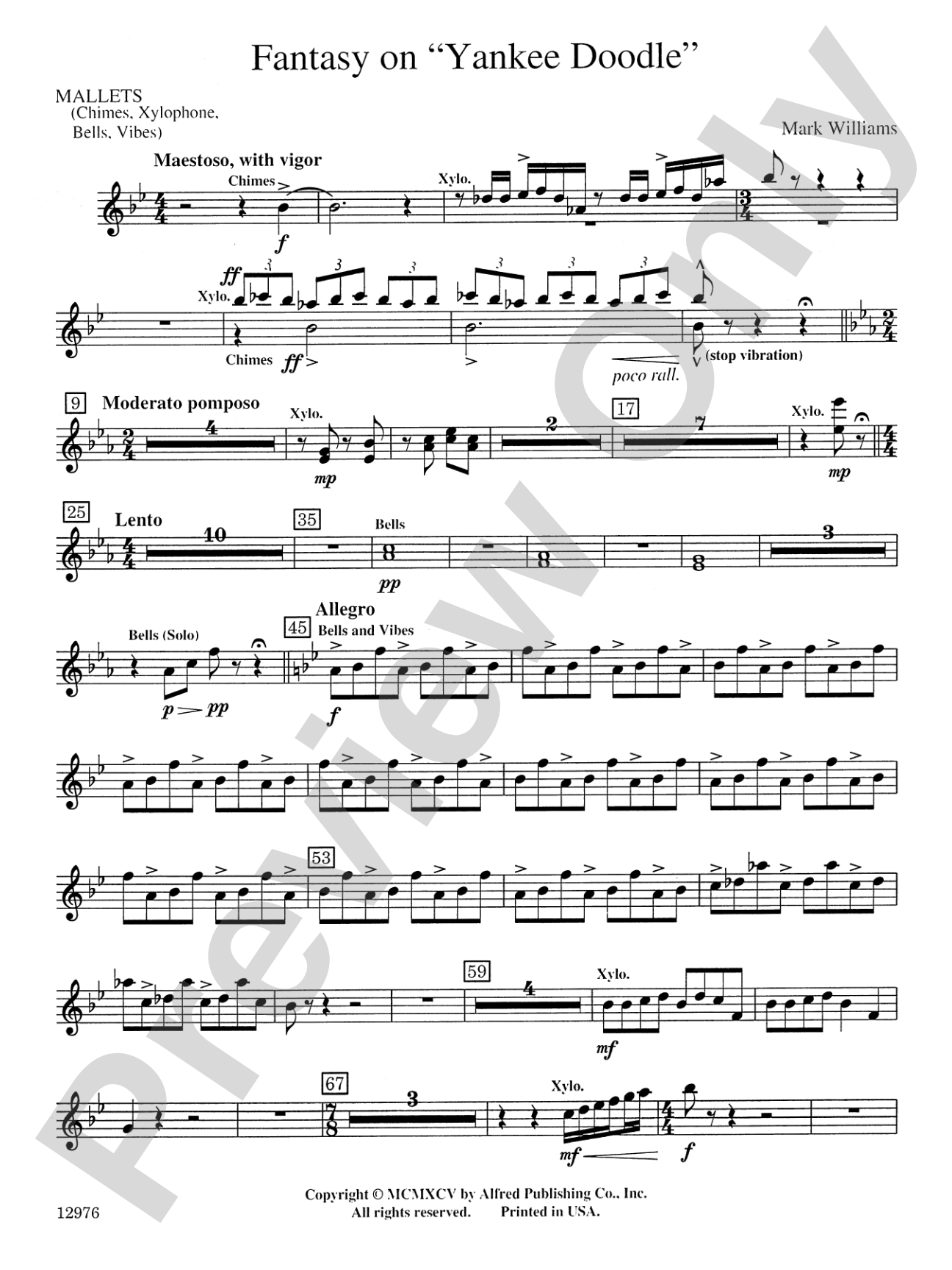 Fantasy on "Yankee Doodle": Mallets