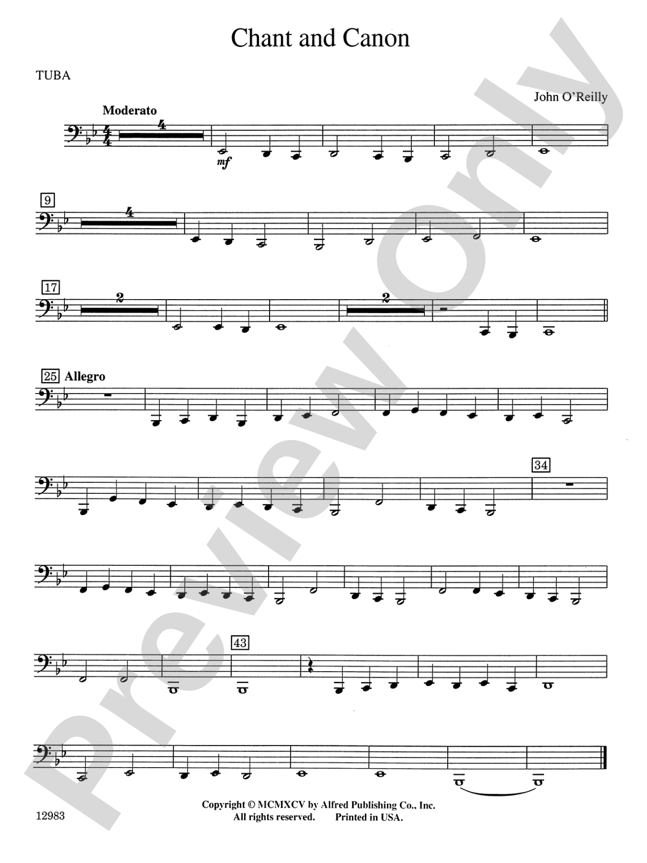 Chant and Canon: Tuba