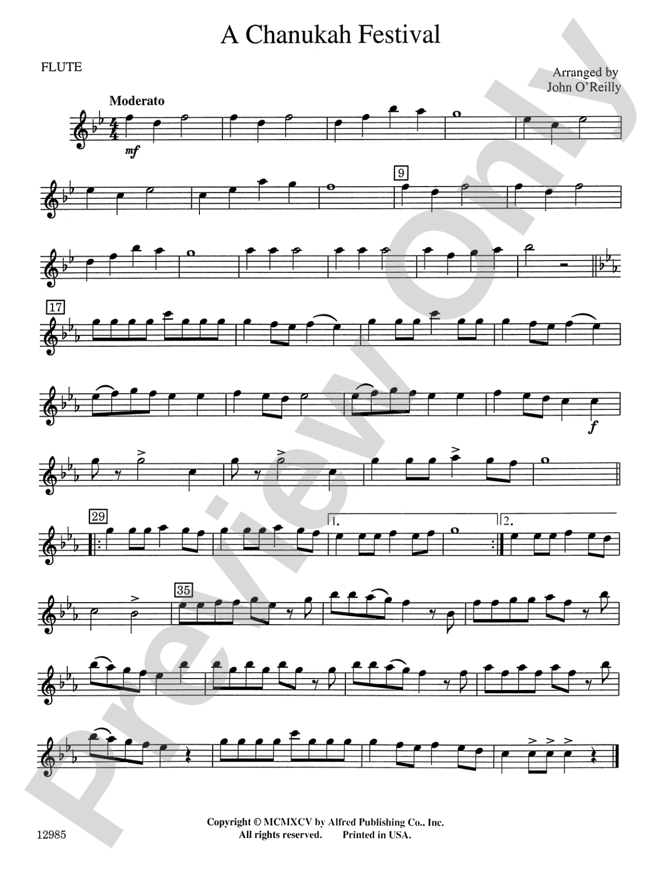 A Chanukah Festival: Flute