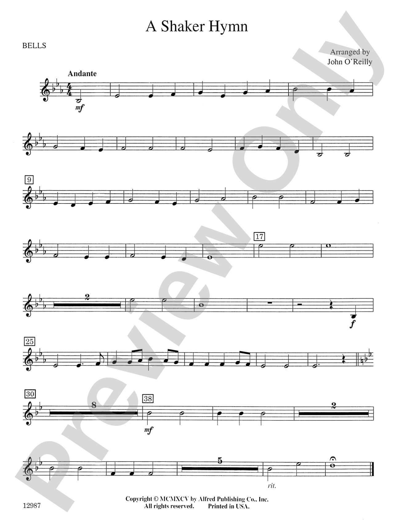 A Shaker Hymn: Bells
