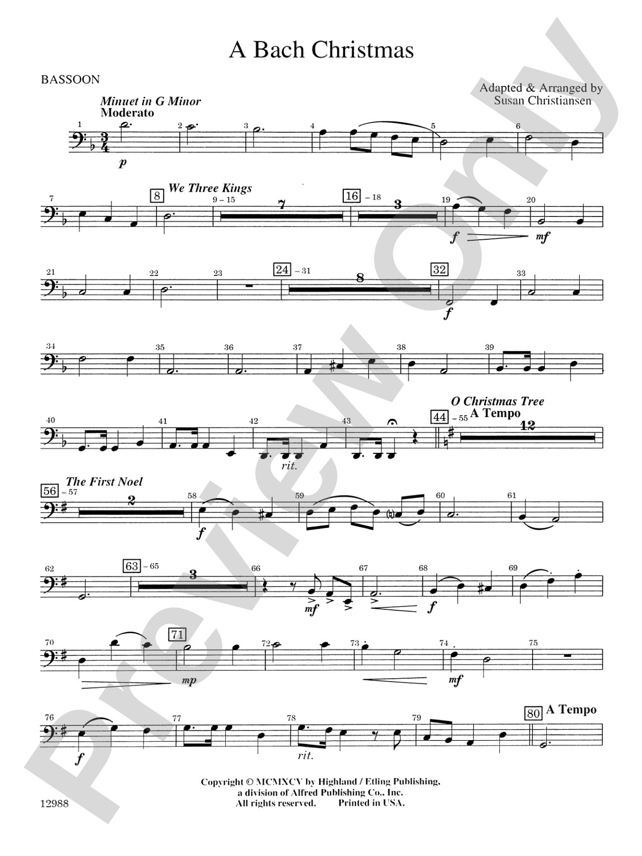 A Bach Christmas: Bassoon
