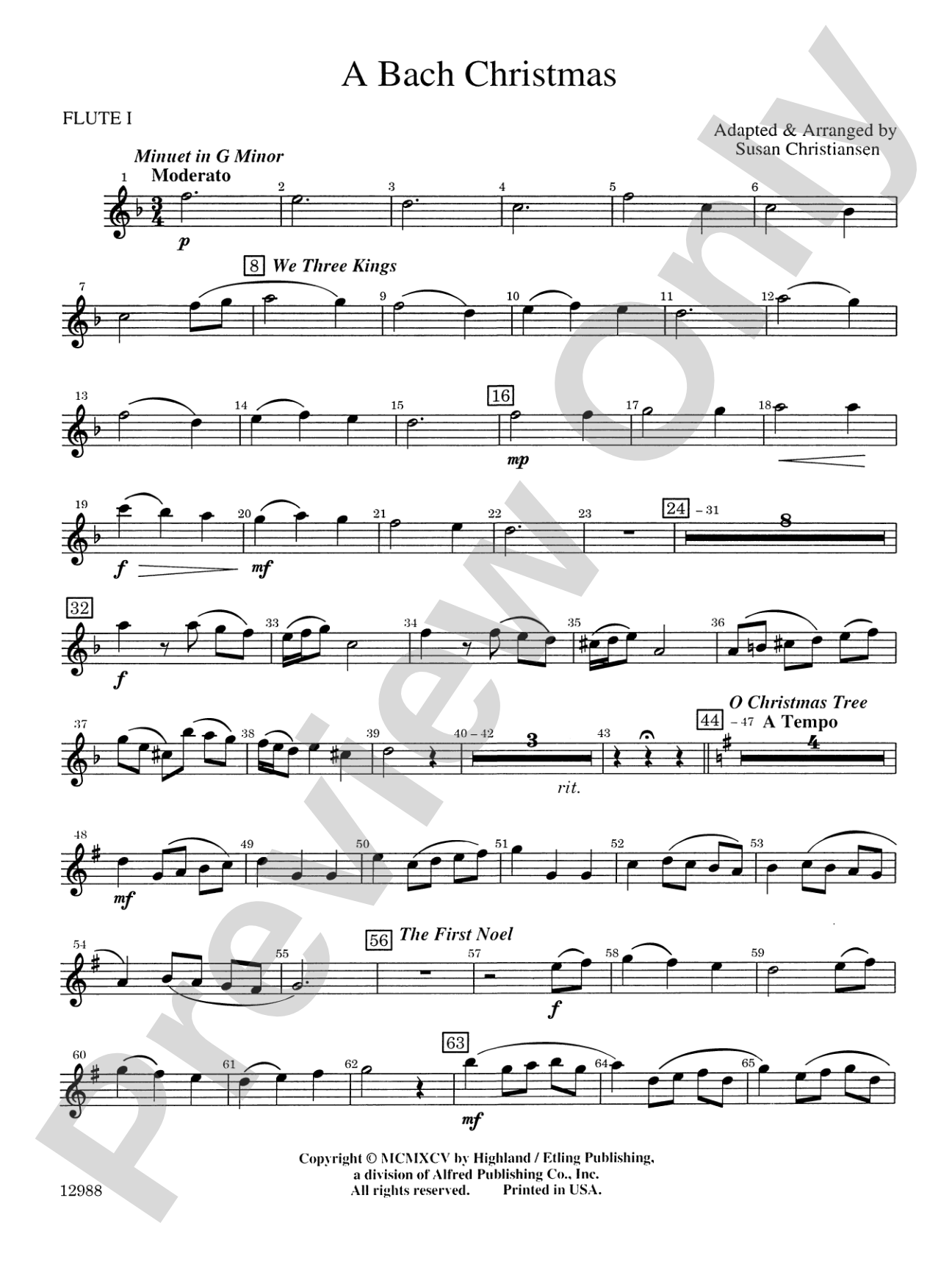 A Bach Christmas: Flute