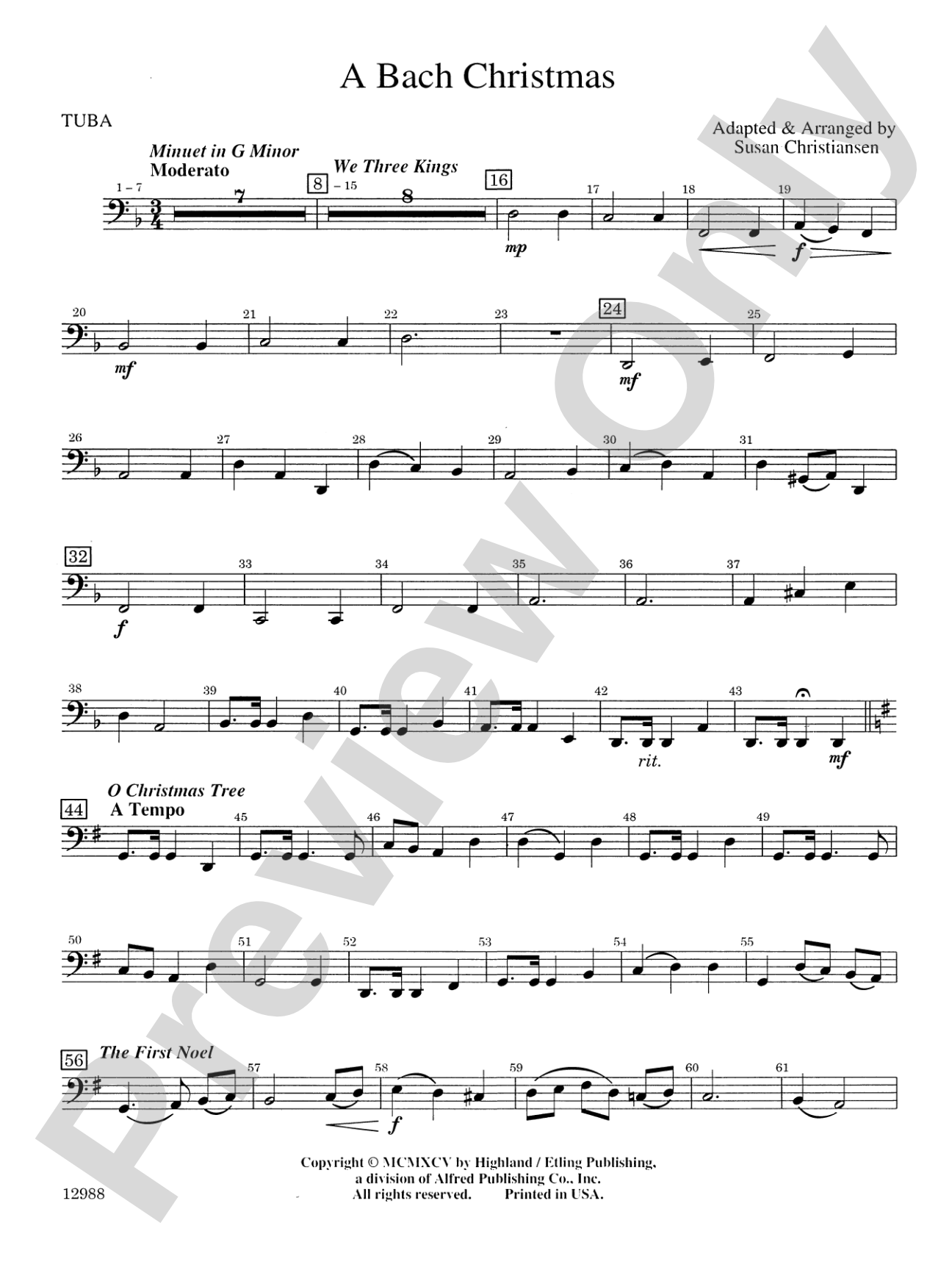 A Bach Christmas: Tuba