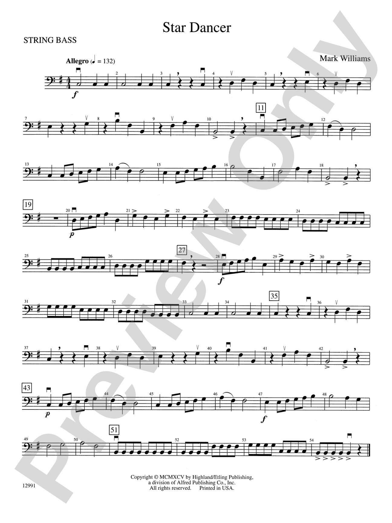 Star Dancer: String Bass