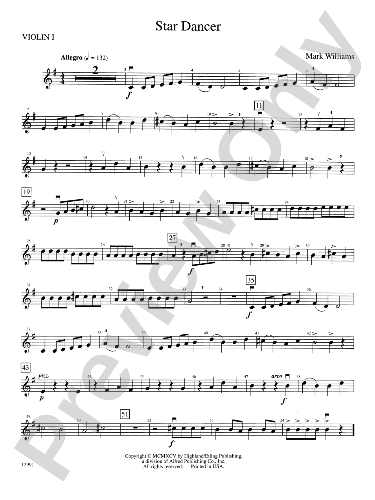 Star Dancer: 1st Violin