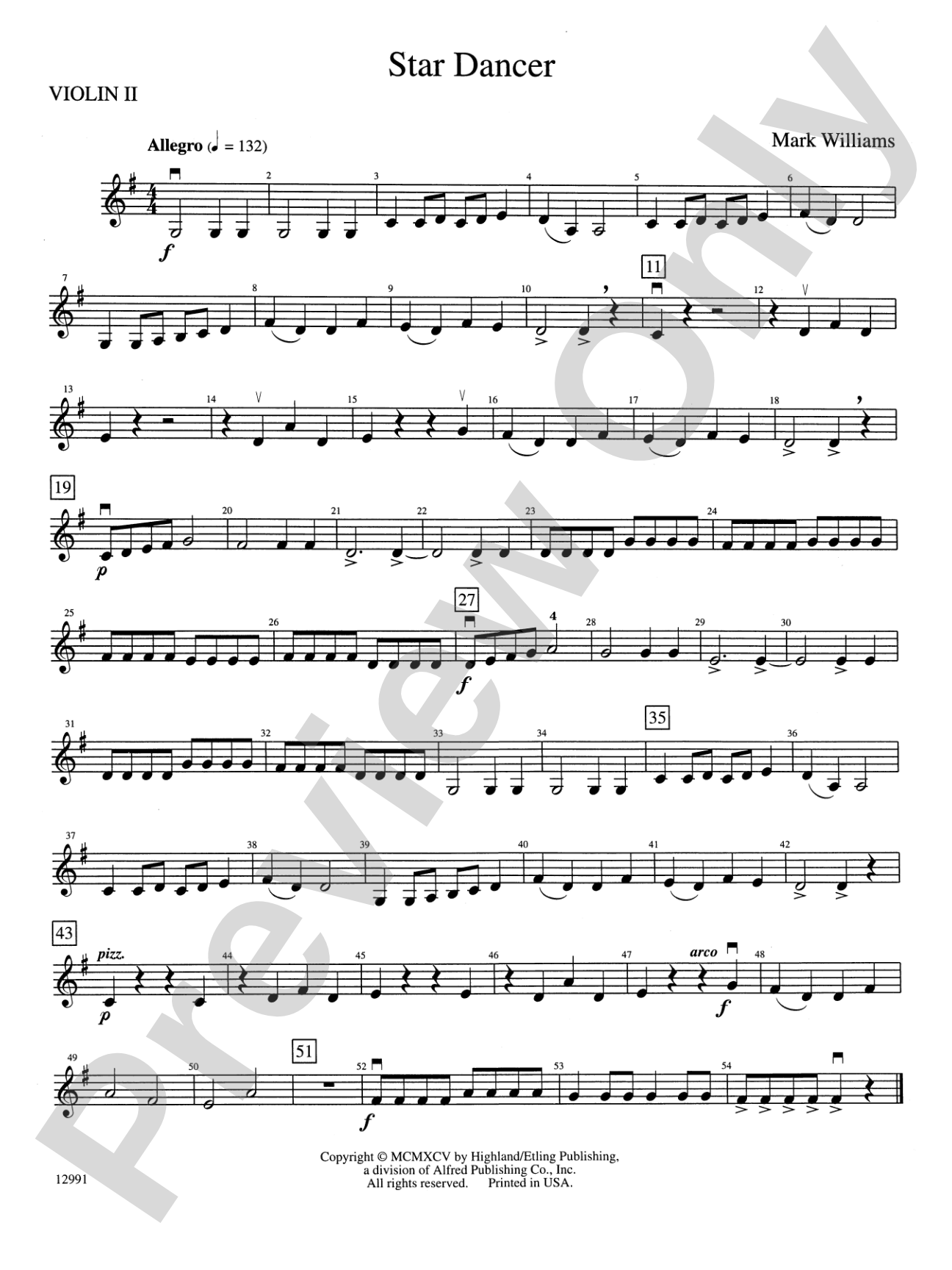 Star Dancer: 2nd Violin