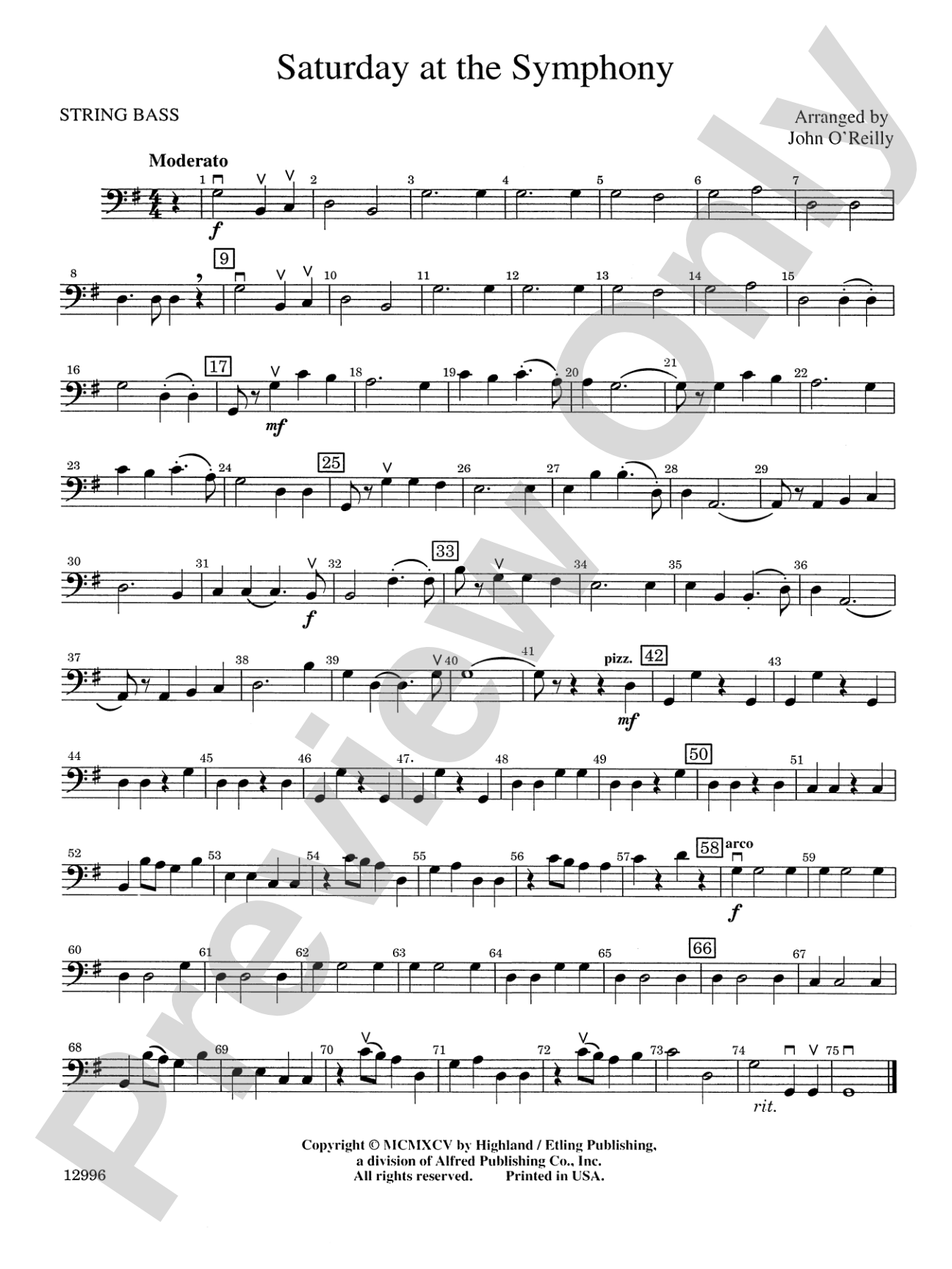 Saturday at the Symphony: String Bass