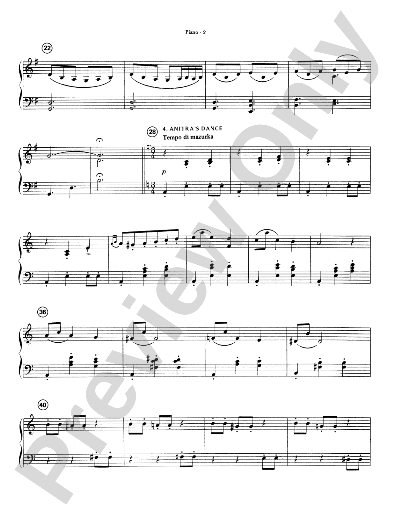 Highland/Etling String Quartet Series: Set 4: Piano Accompaniment
