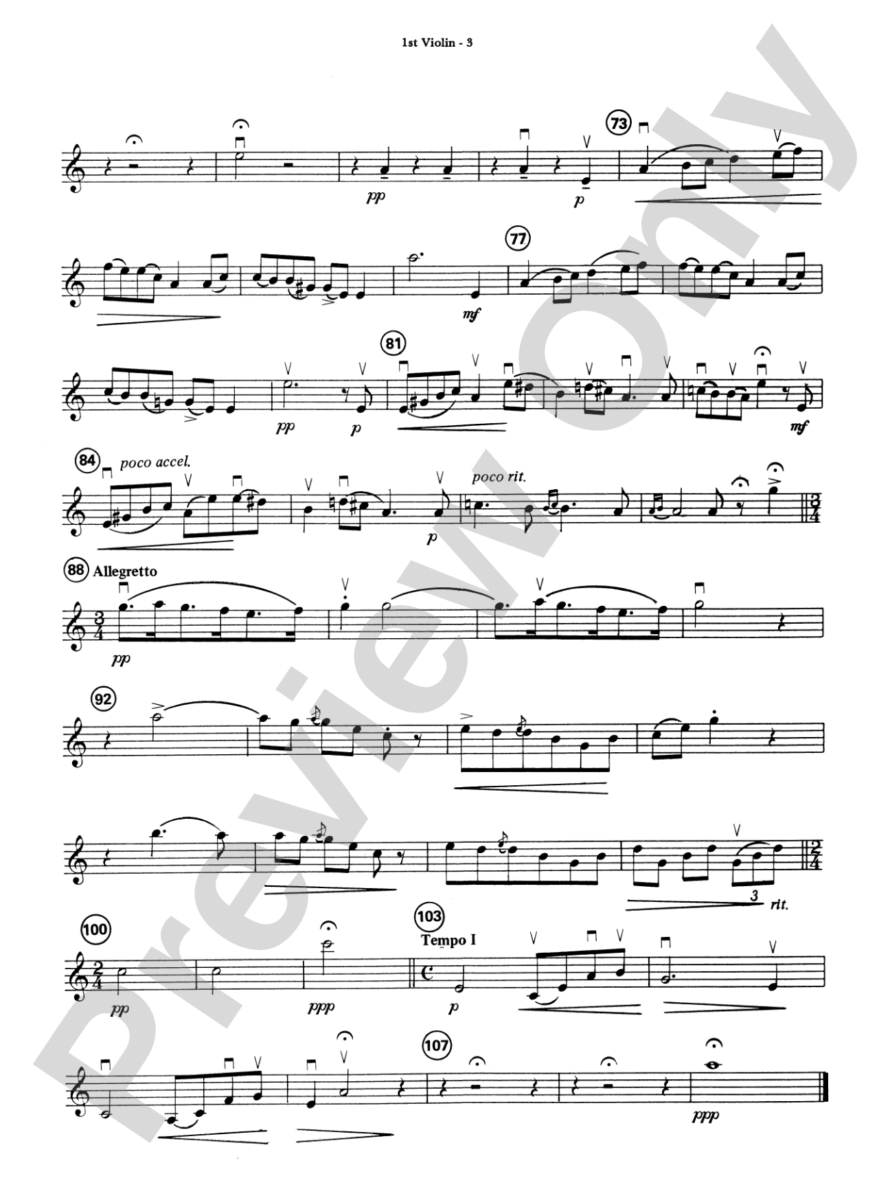 Highland/Etling String Quartet Series: Set 4: 1st Violin
