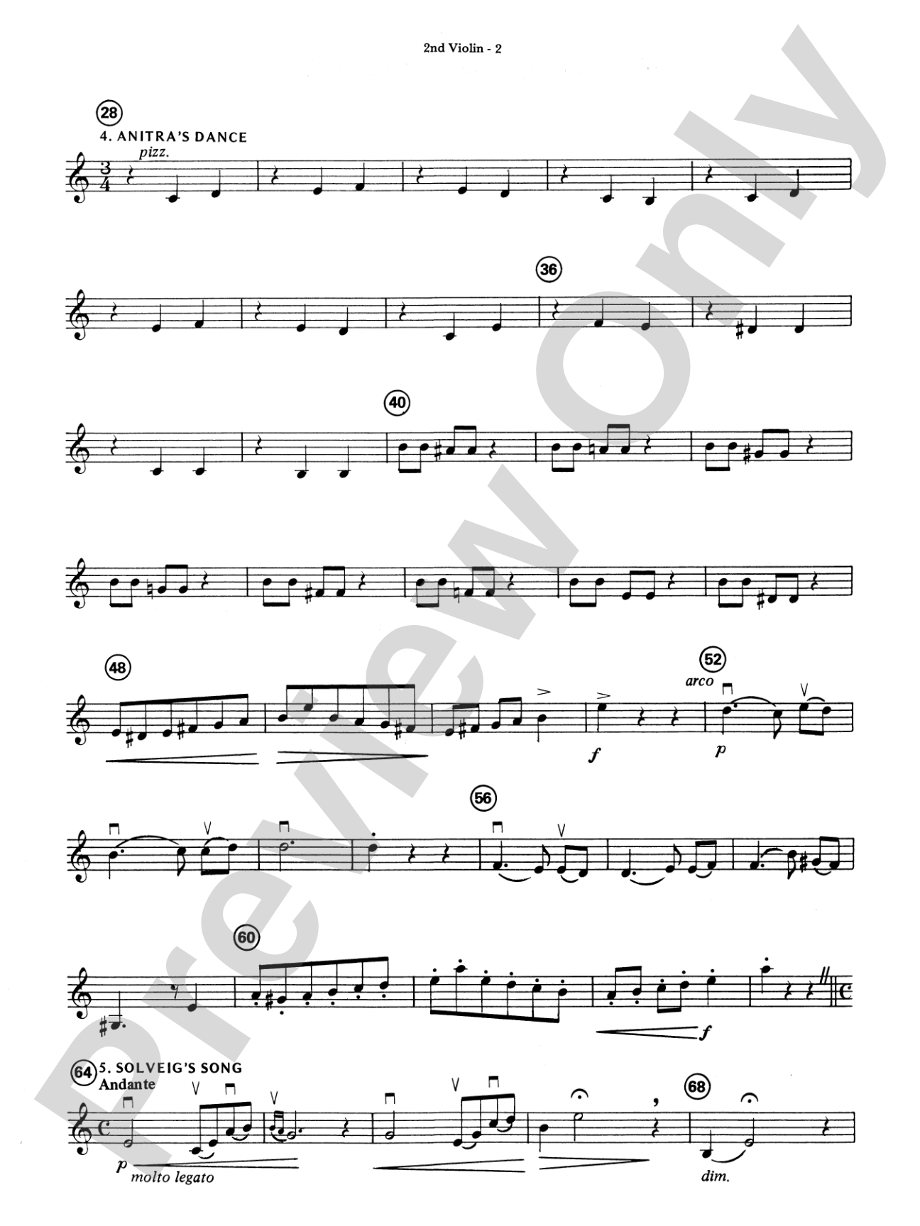 Highland/Etling String Quartet Series: Set 4: 2nd Violin
