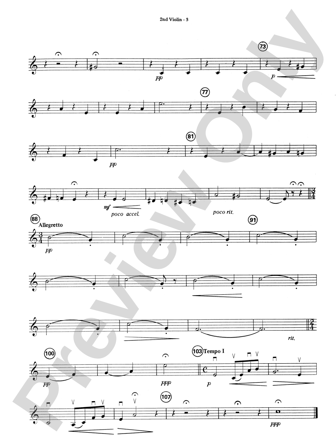 Highland/Etling String Quartet Series: Set 4: 2nd Violin