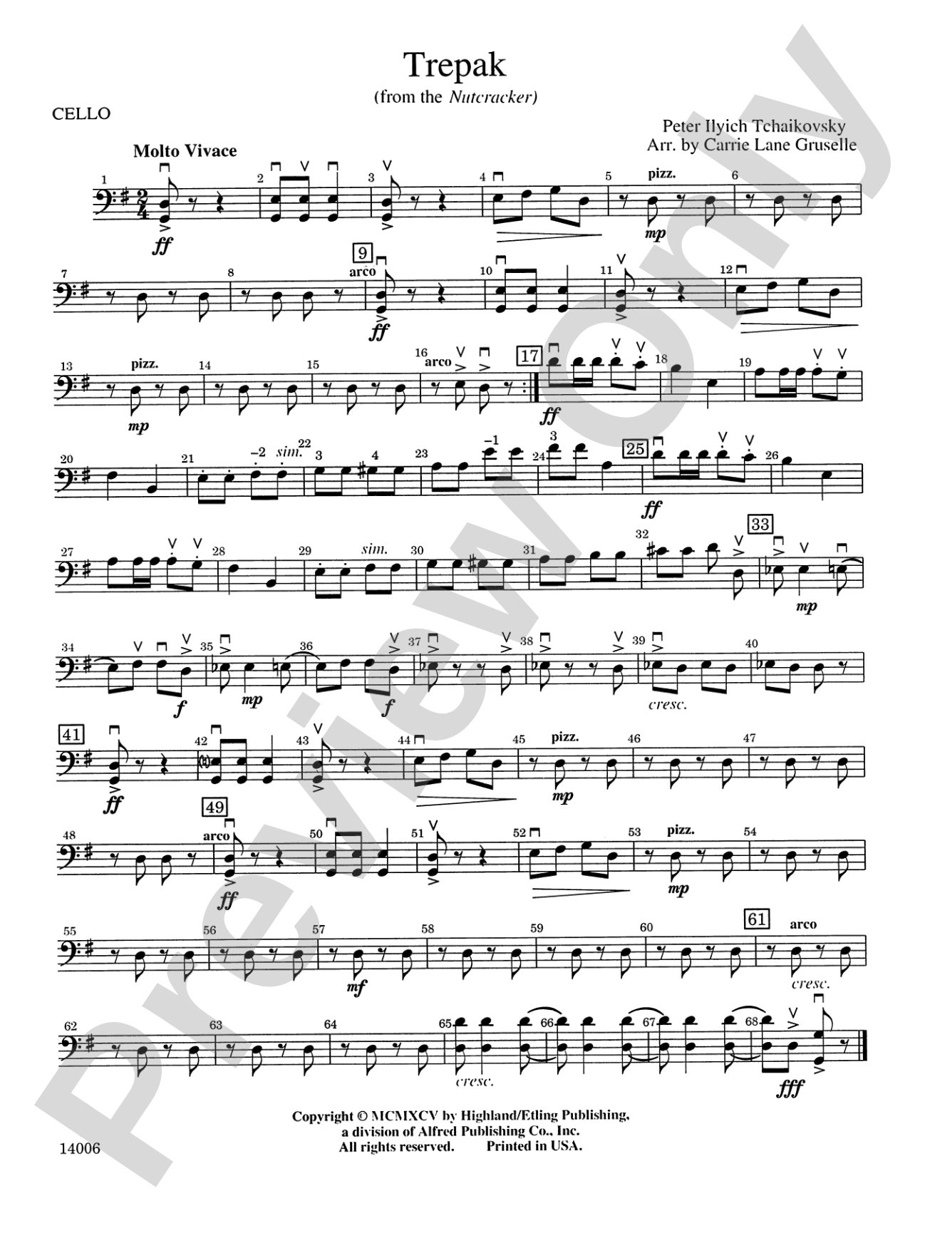 Trepak: Cello