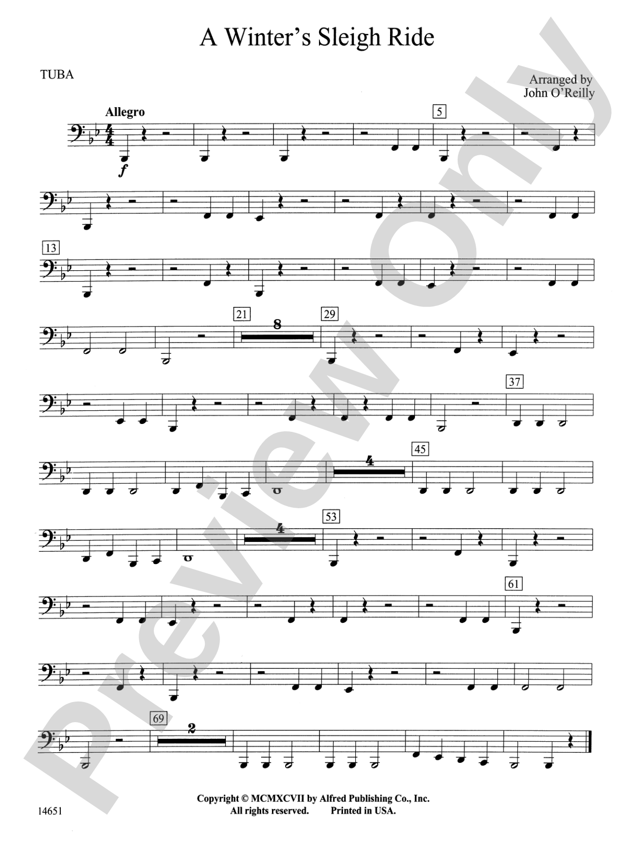 A Winter's Sleighride: Tuba