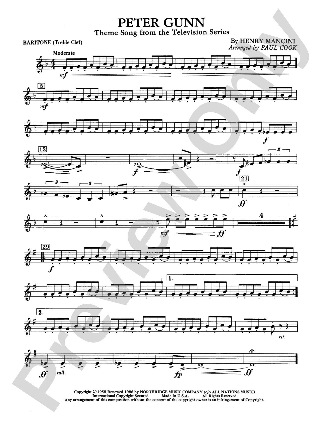 Peter Gunn: Baritone T.C.