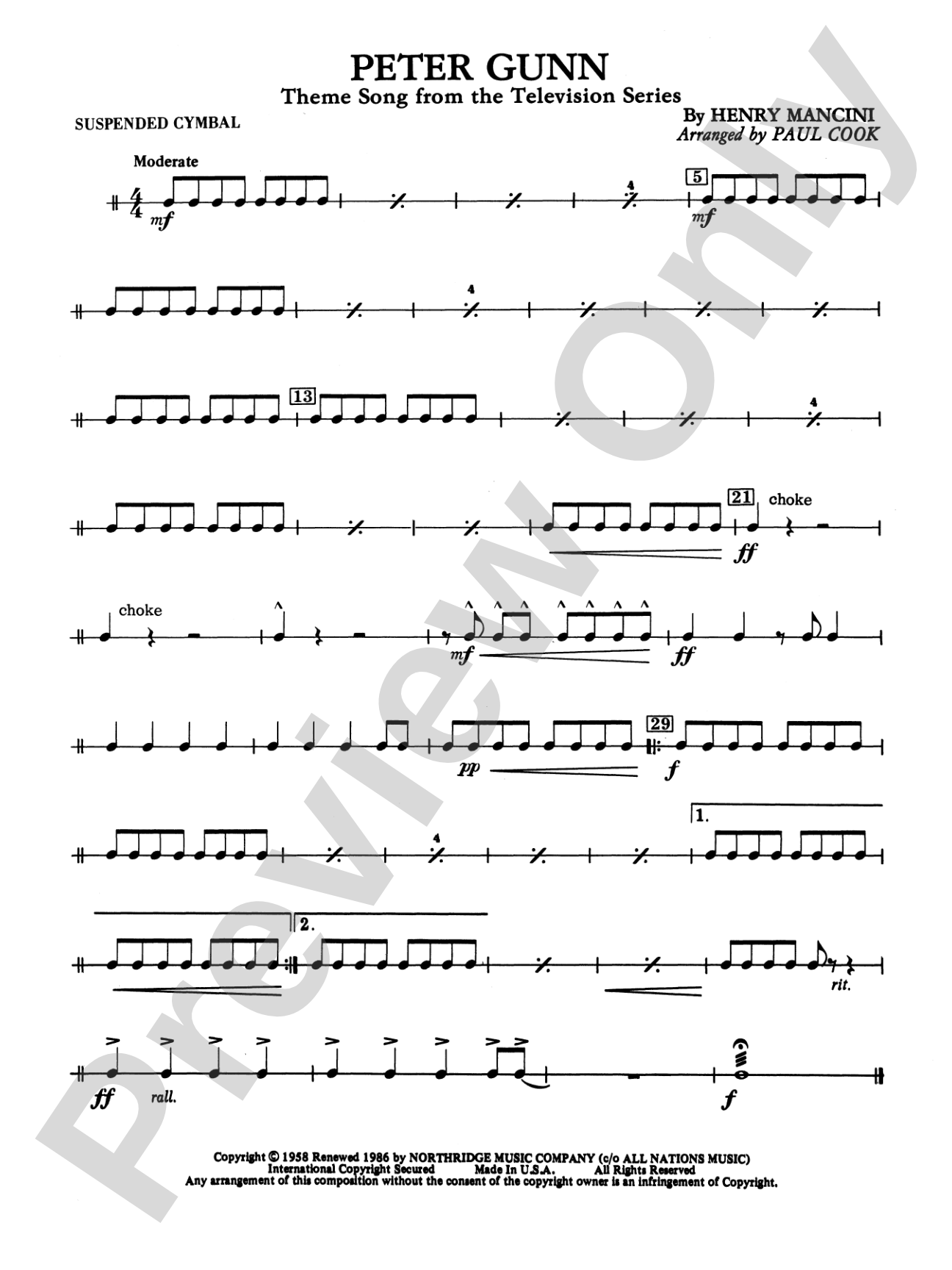 Peter Gunn: Cymbals