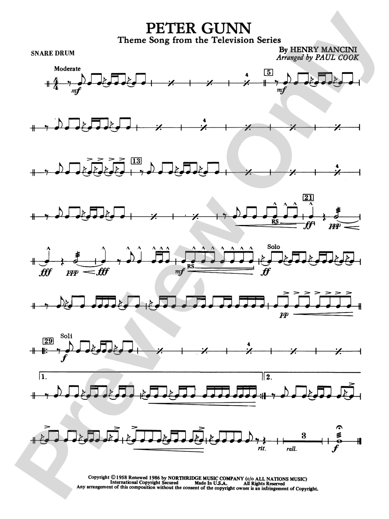 Peter Gunn: Snare Drum