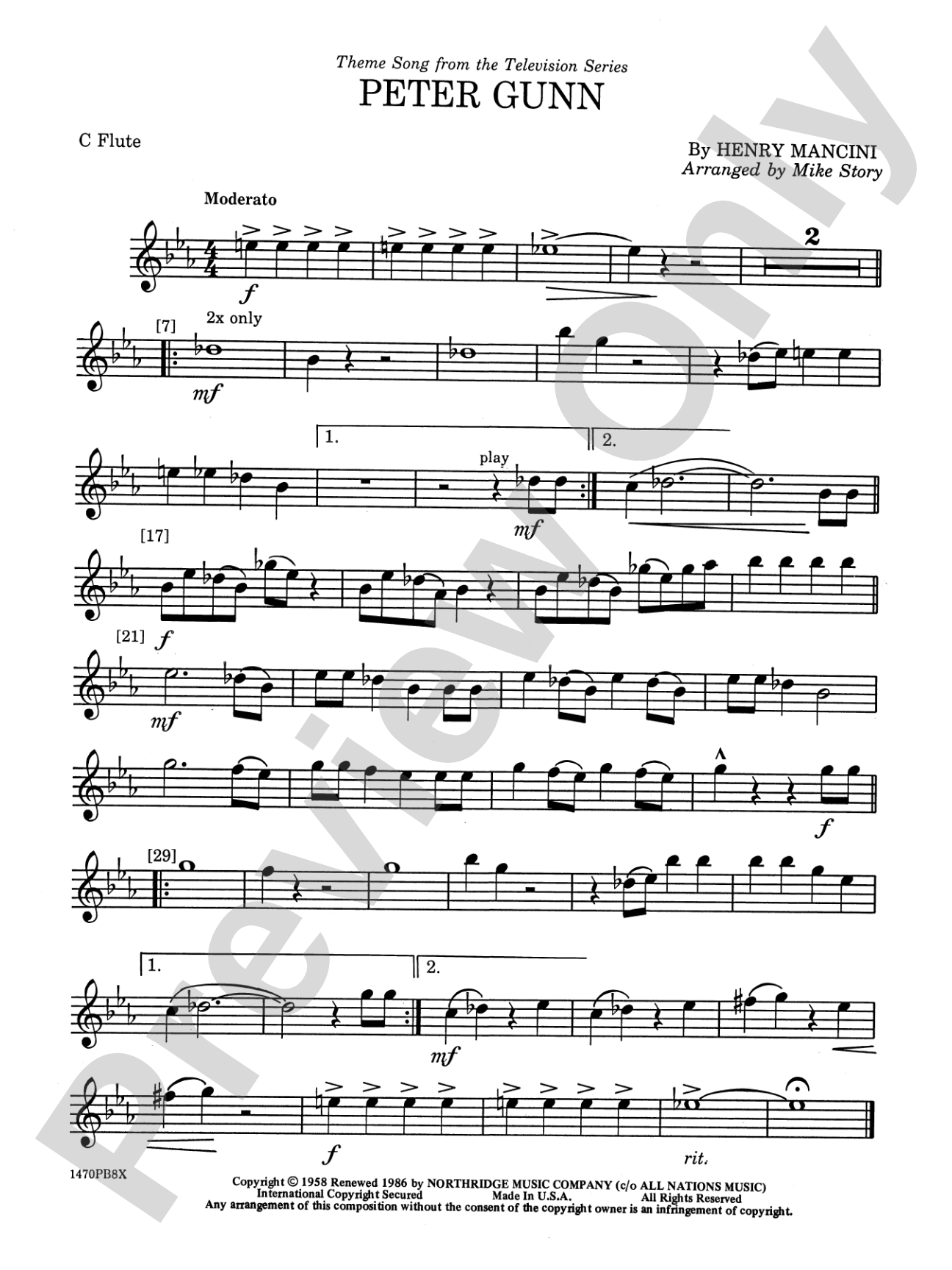 Peter Gunn: Flute