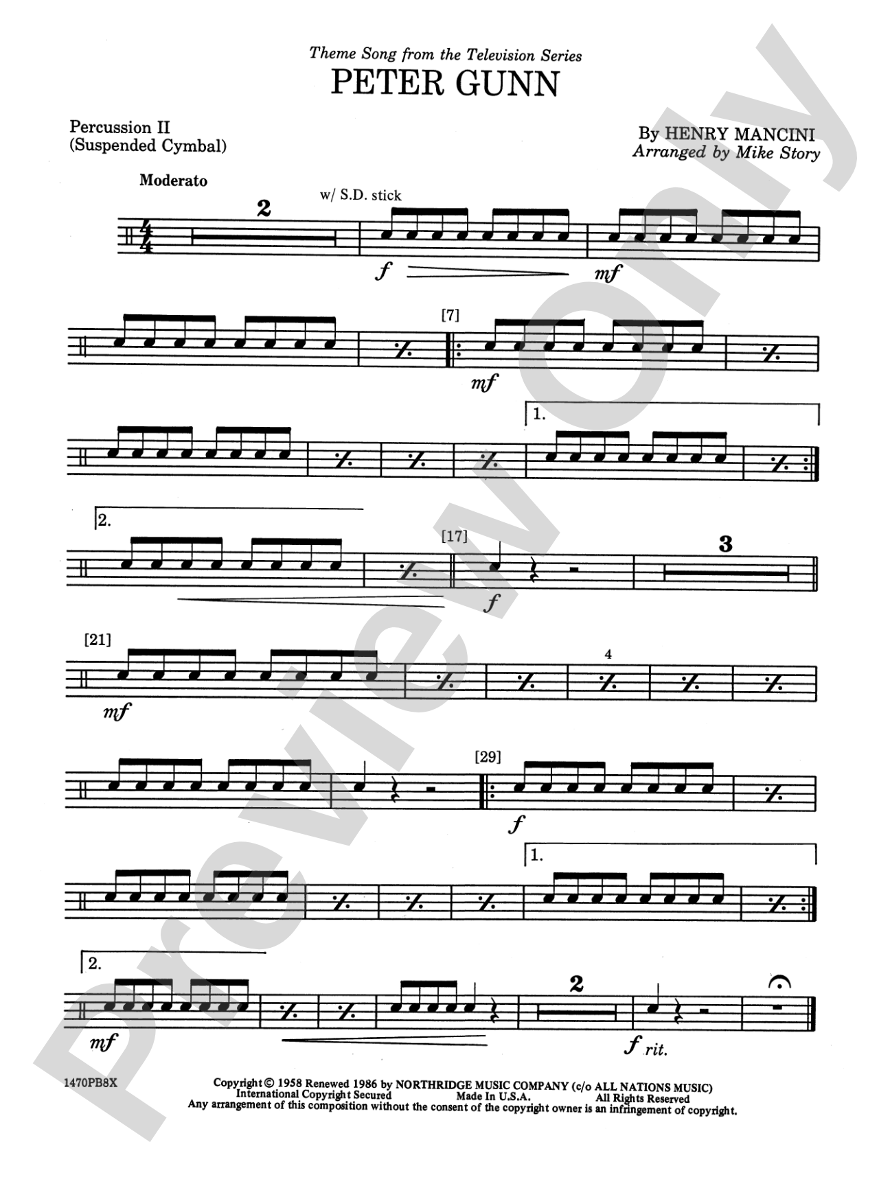 Peter Gunn: 2nd Percussion