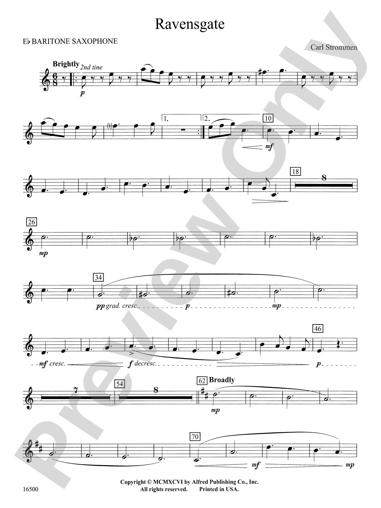 Ravensgate: E-flat Baritone Saxophone