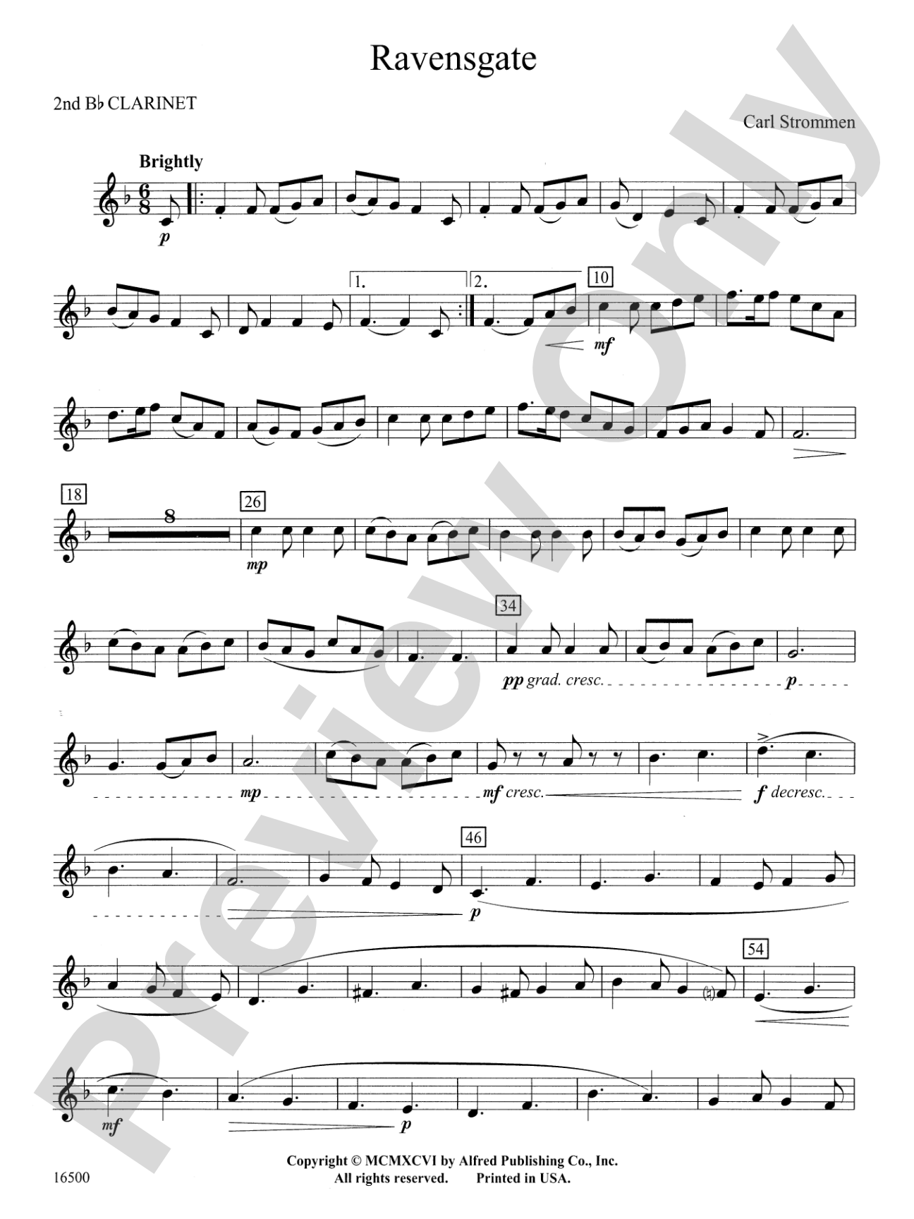 Ravensgate: 2nd B-flat Clarinet