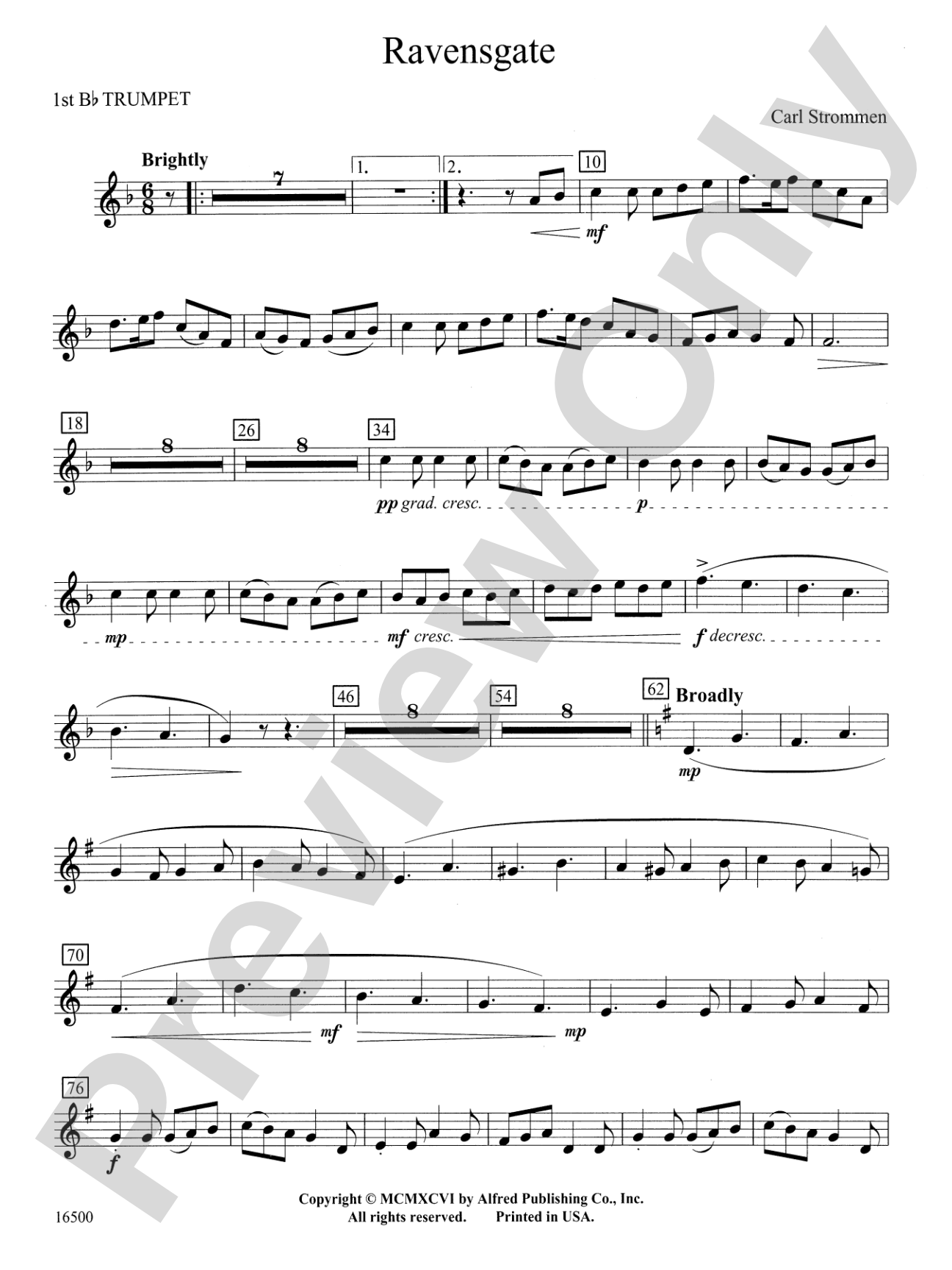 Ravensgate: 1st B-flat Trumpet
