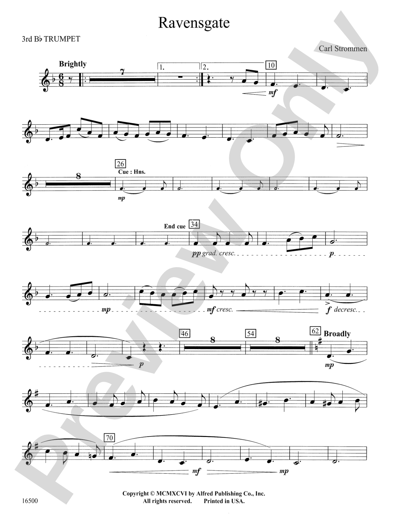 Ravensgate: 3rd B-flat Trumpet