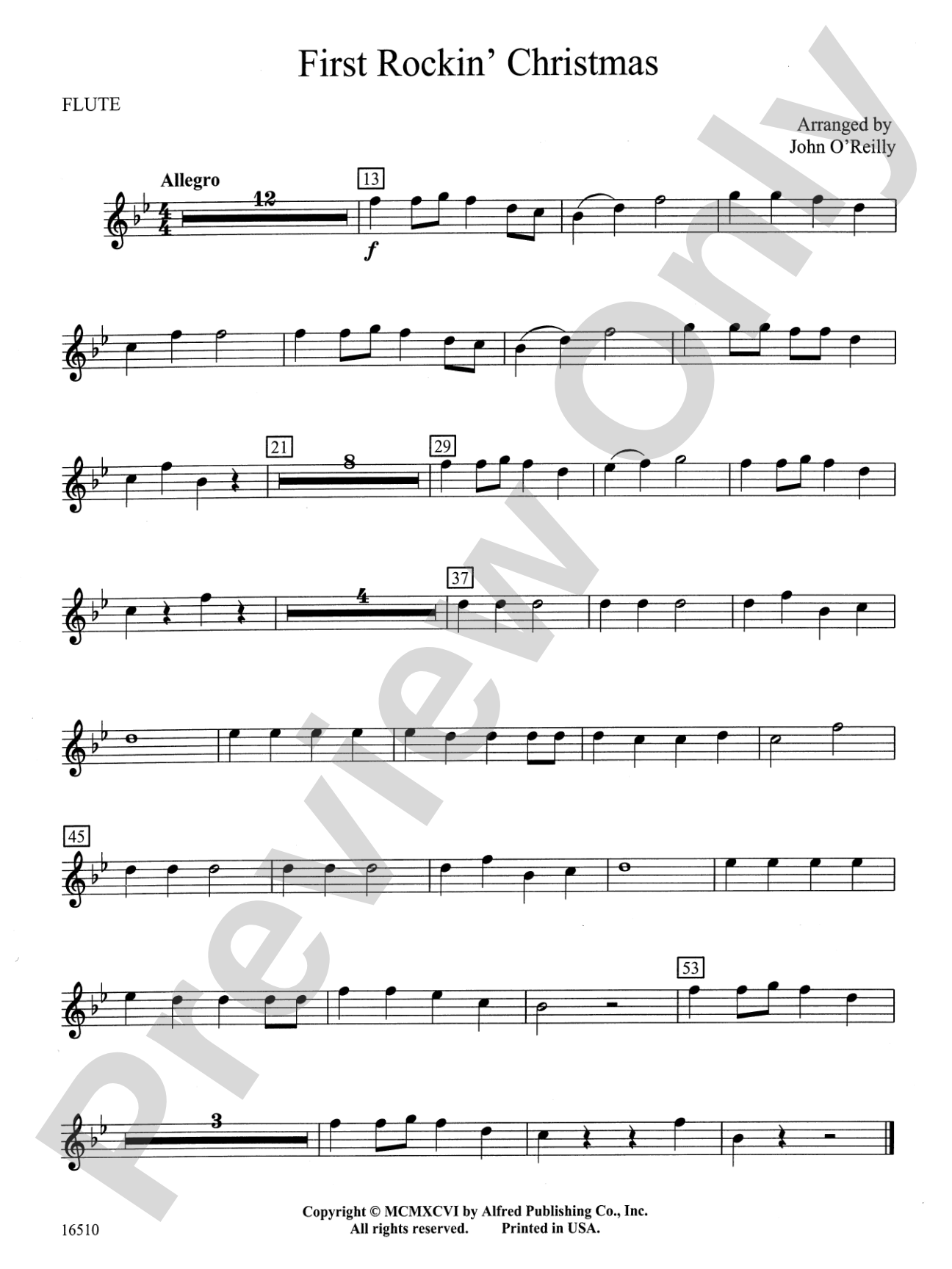 First Rockin' Christmas: Flute