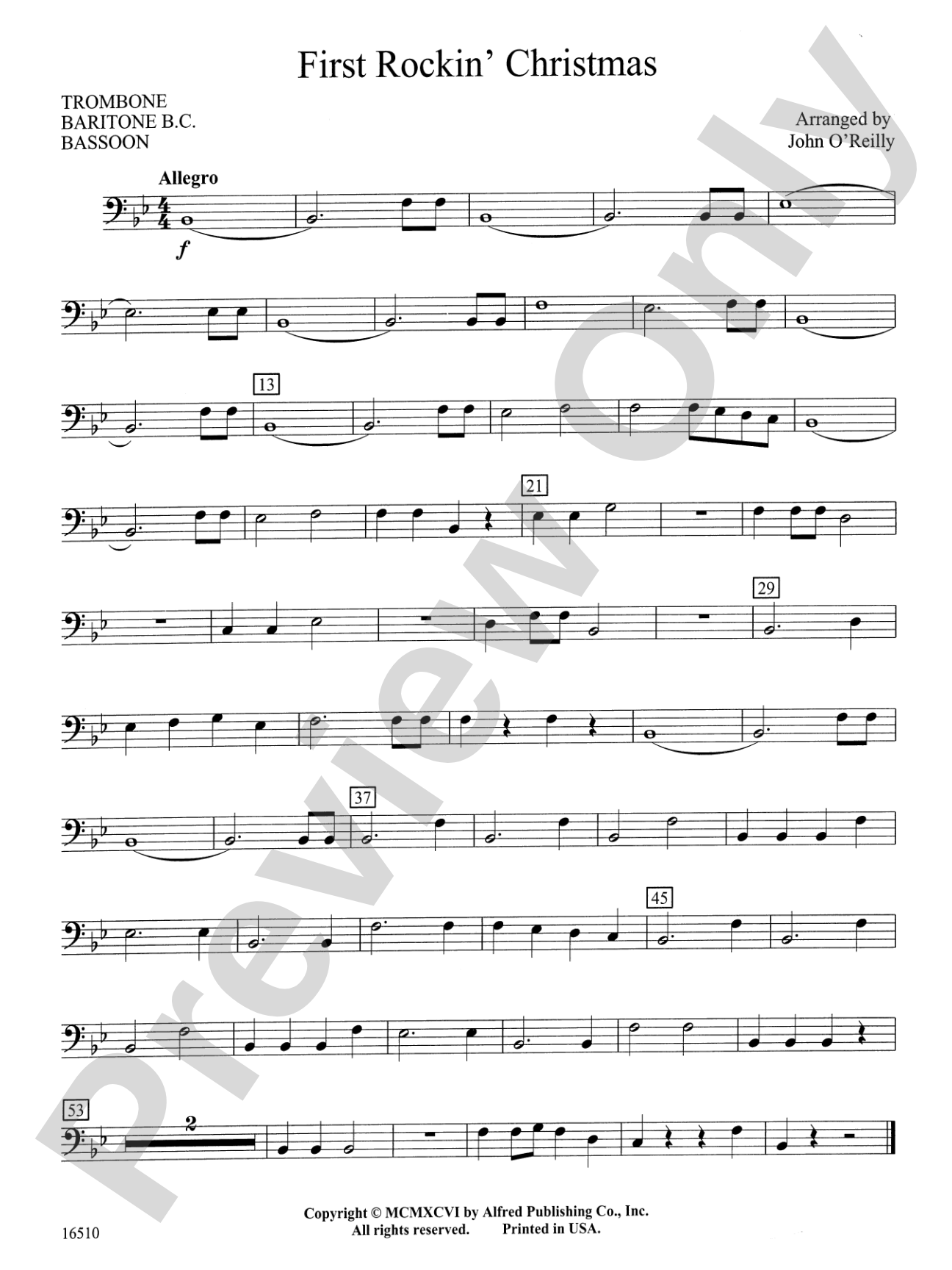 First Rockin' Christmas: 1st Trombone