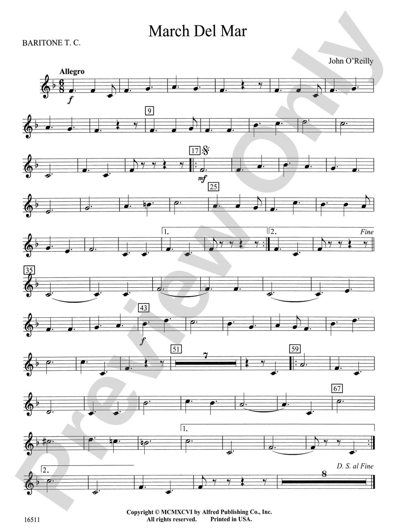 March Del Mar: Baritone T.C.