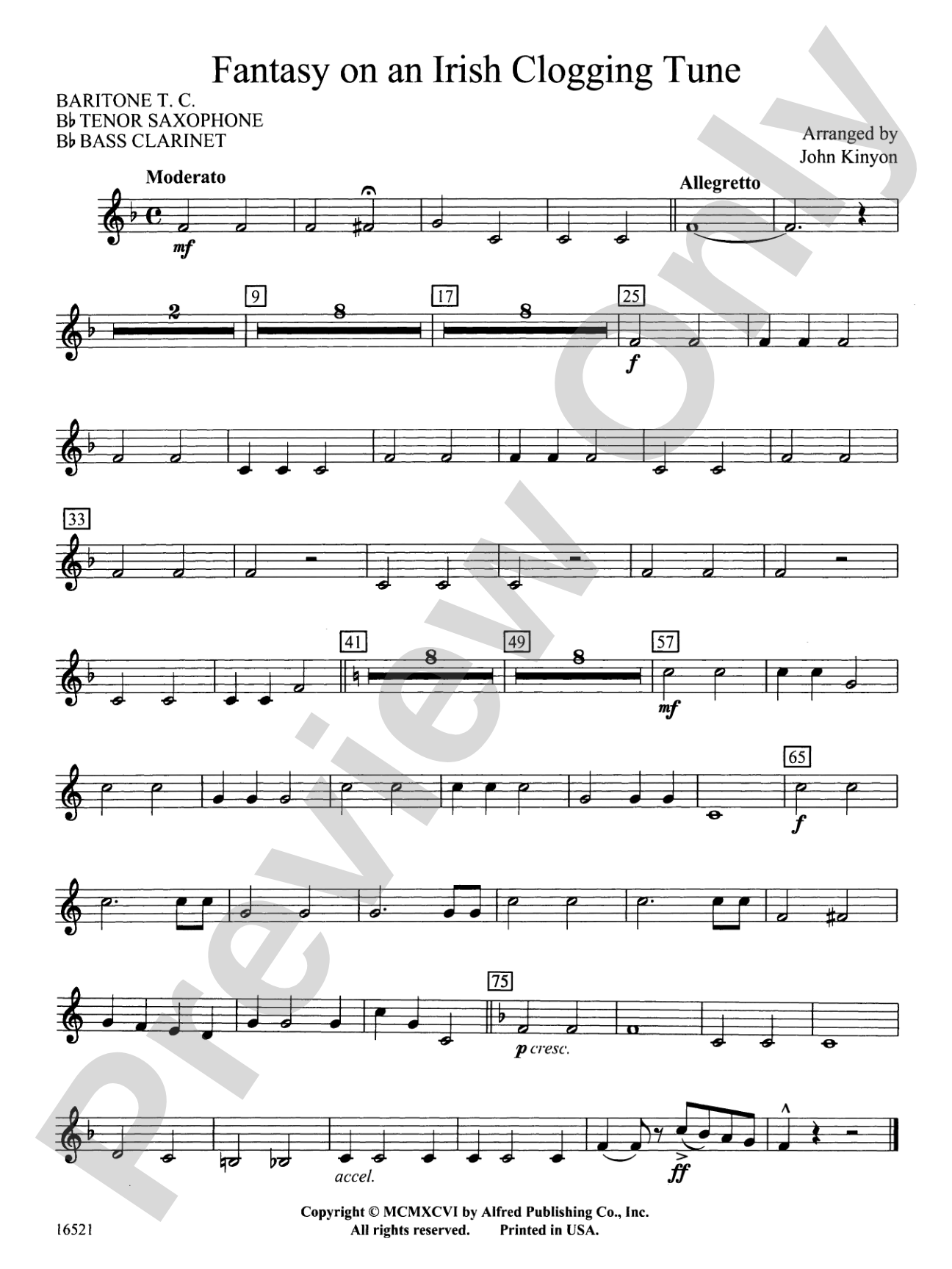Fantasy on an Irish Clogging Tune: Baritone T.C.